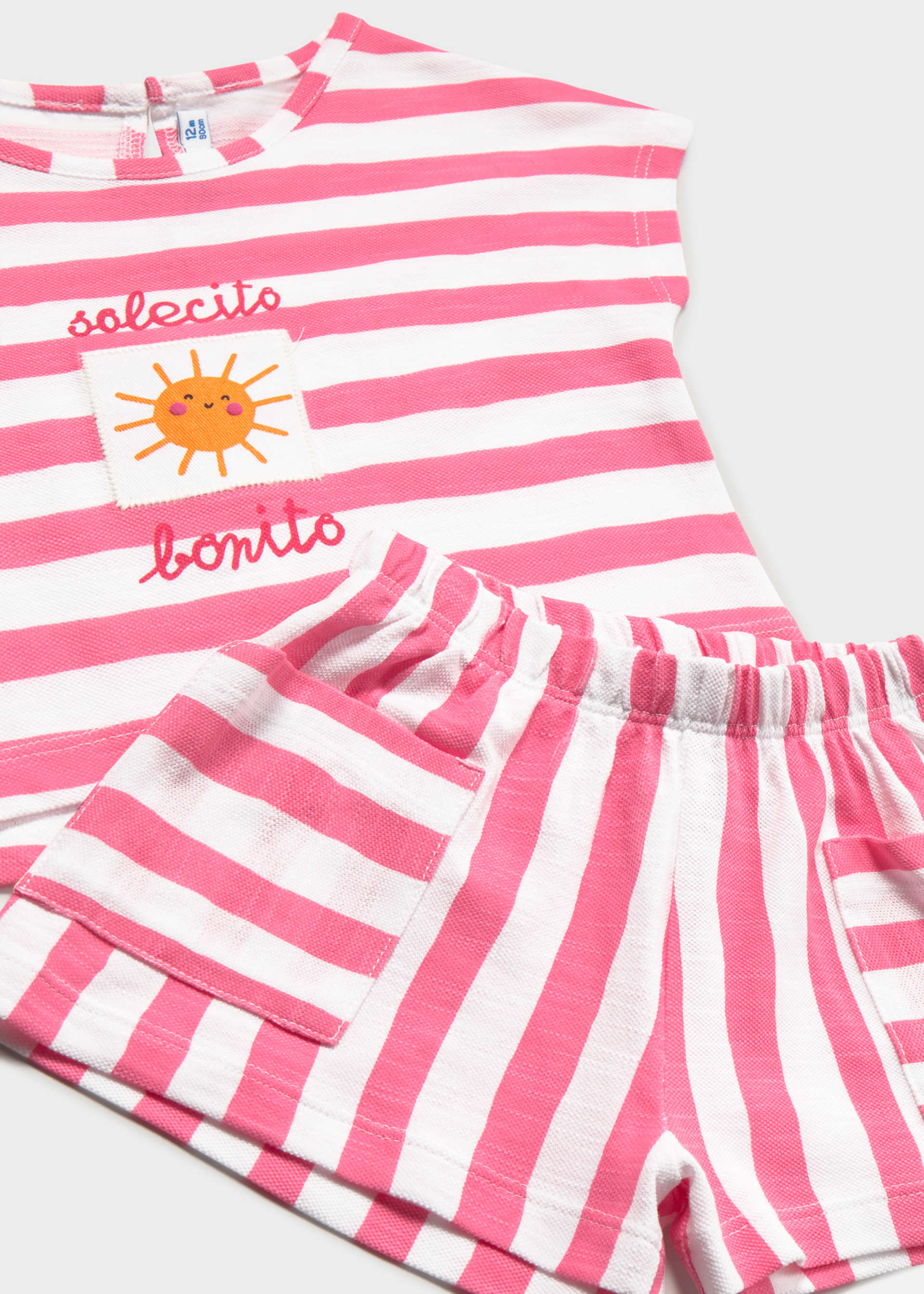 Set short cu dungi bebe