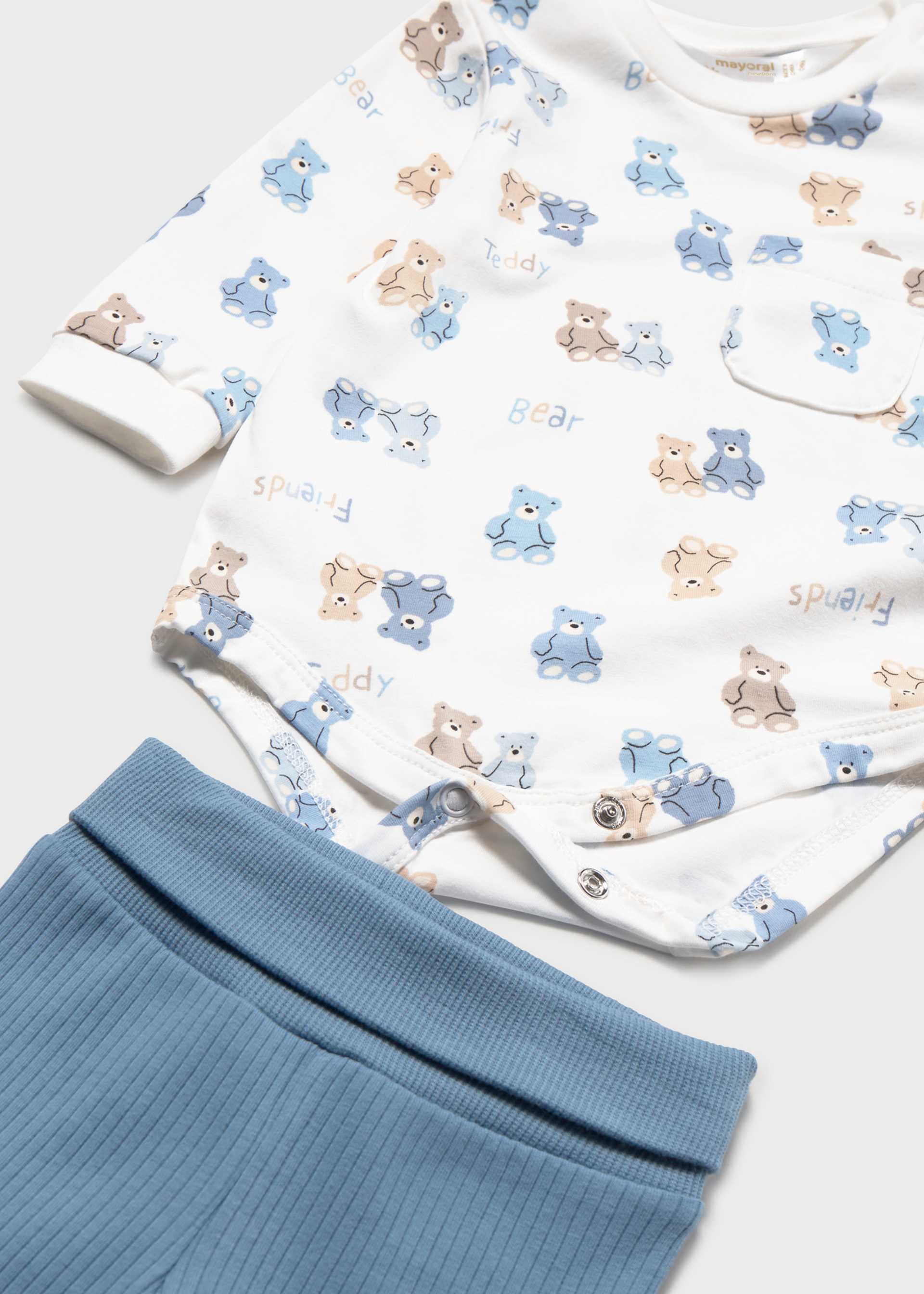 Conjunto 3 piezas pantalón recién nacido