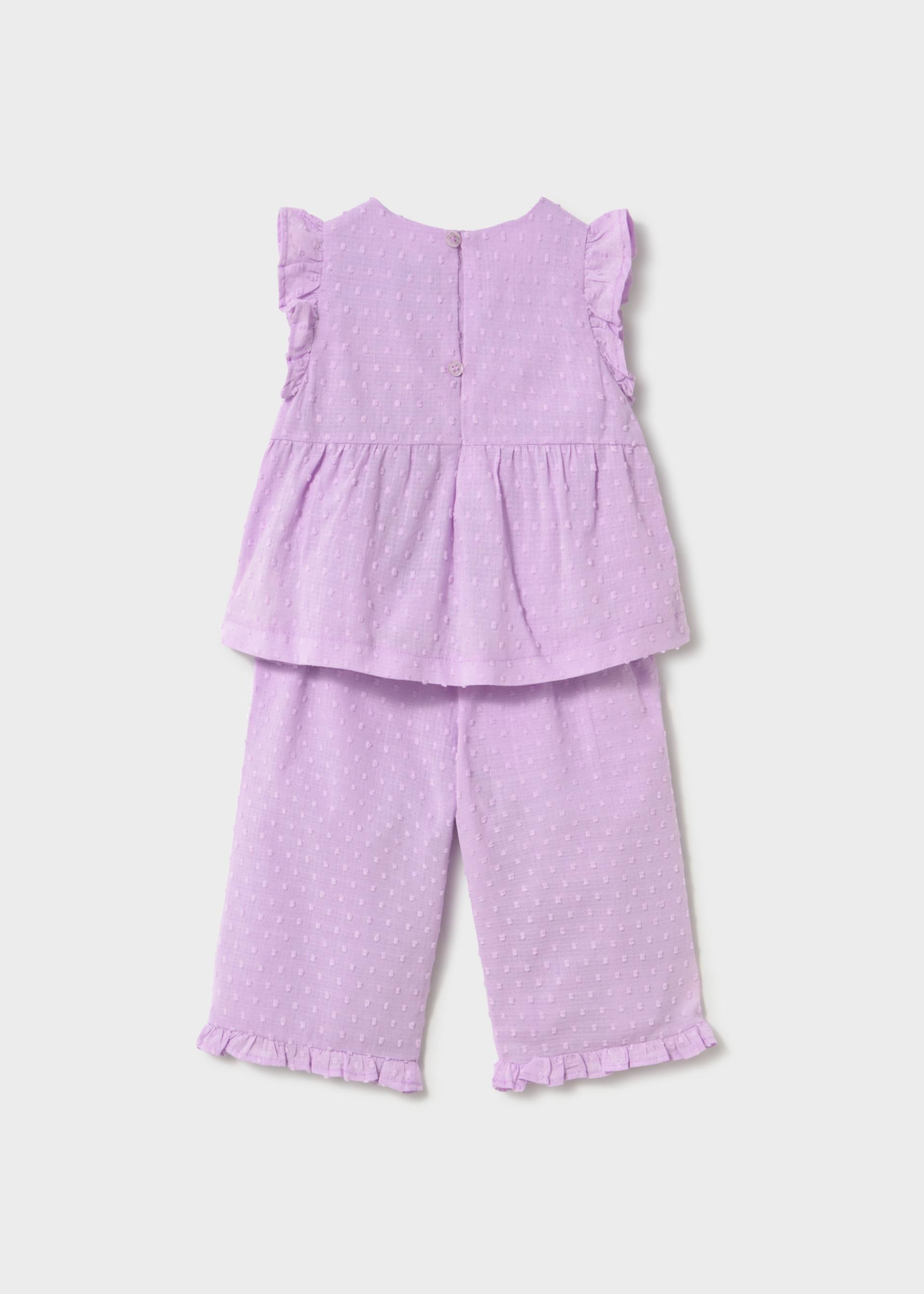 Set Hose und Bluse mit Rüschen Baby