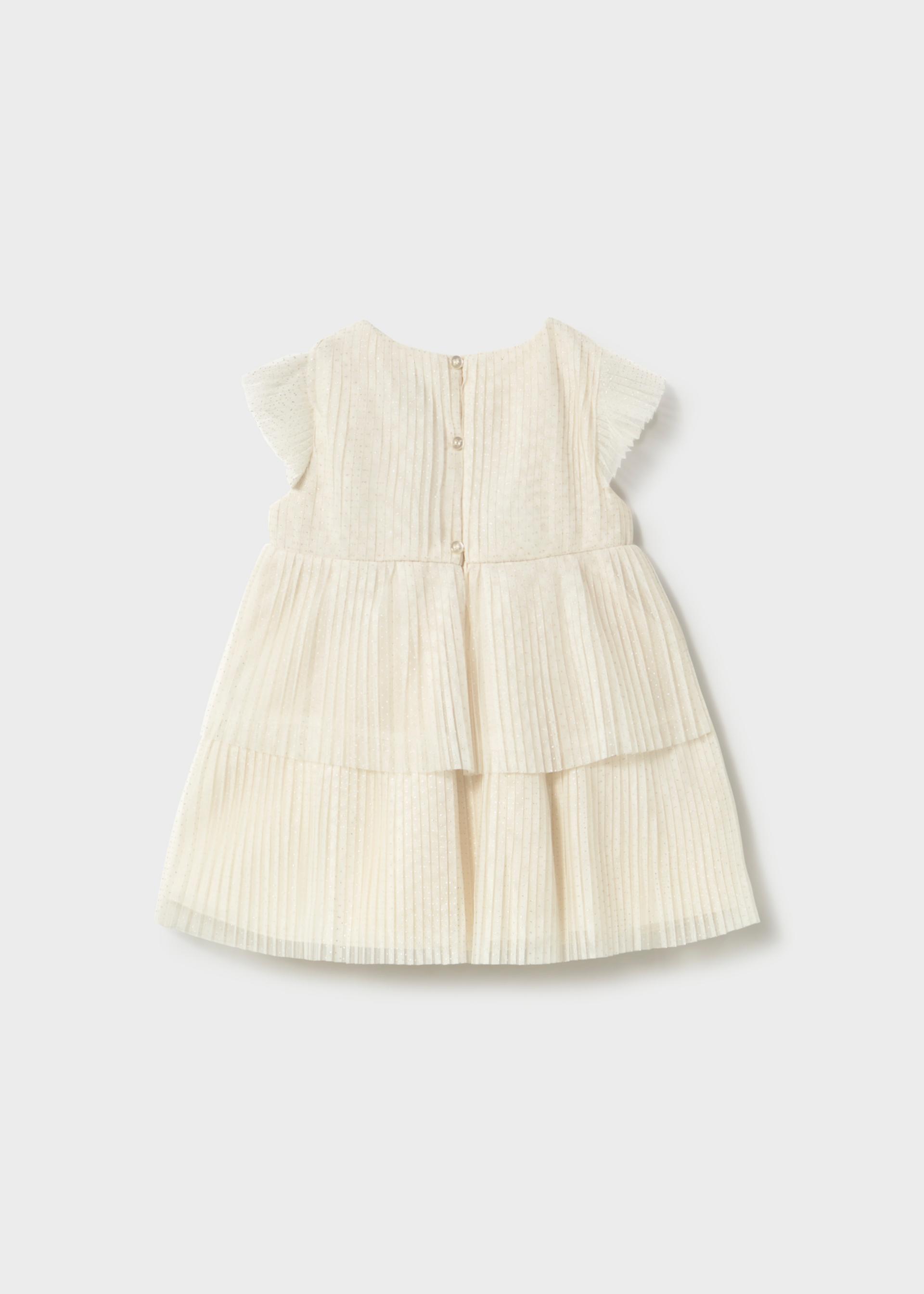 Vestido tul plisado bebé