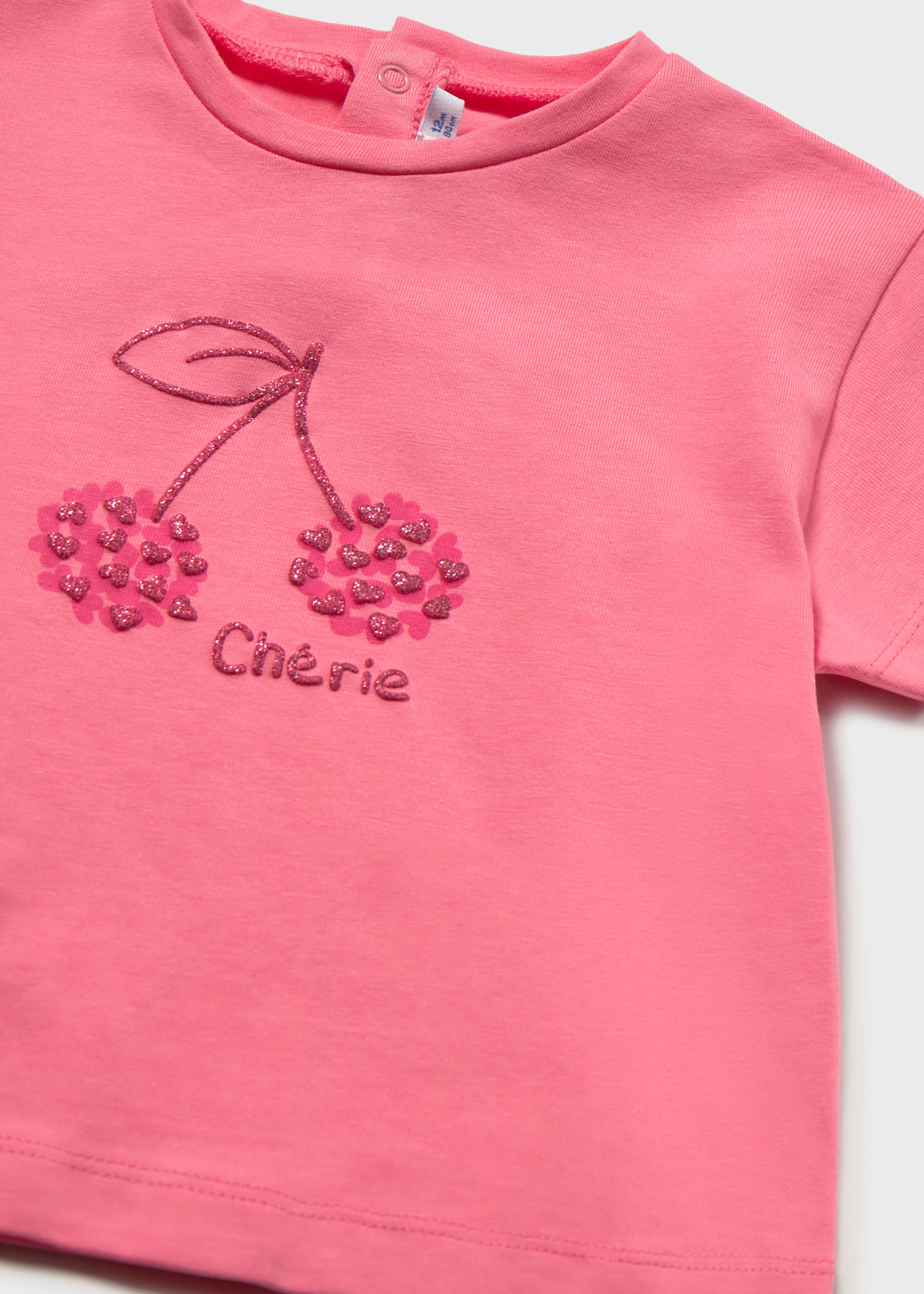 Playera cereza básica bebé