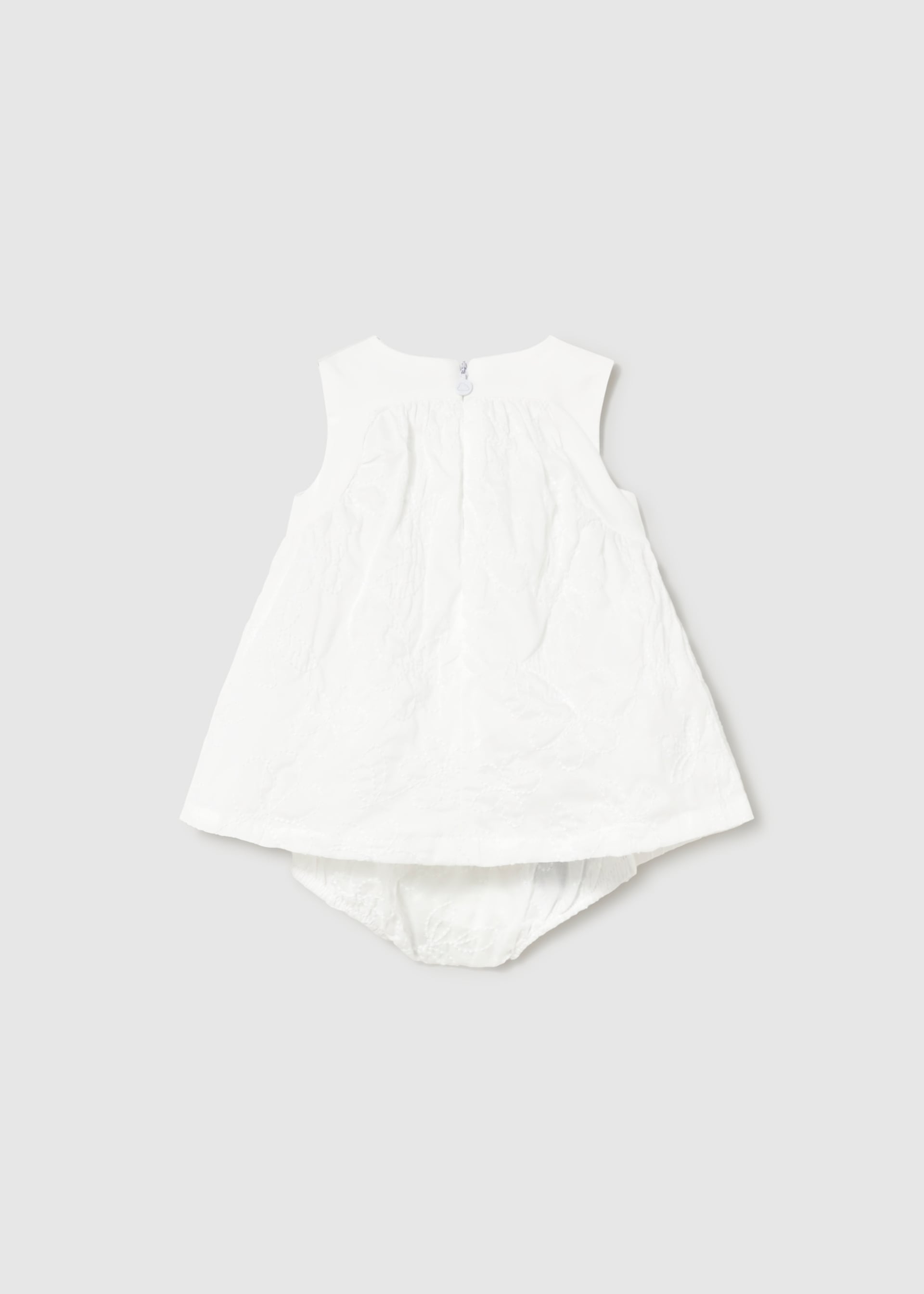 Newborn Girl Embroidered Dress with Bloomers