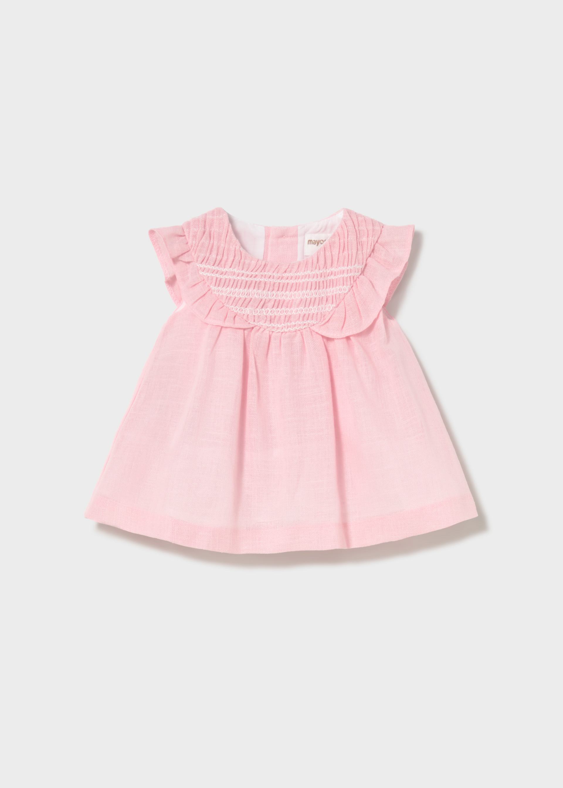 Newborn Girl Smocked Dress