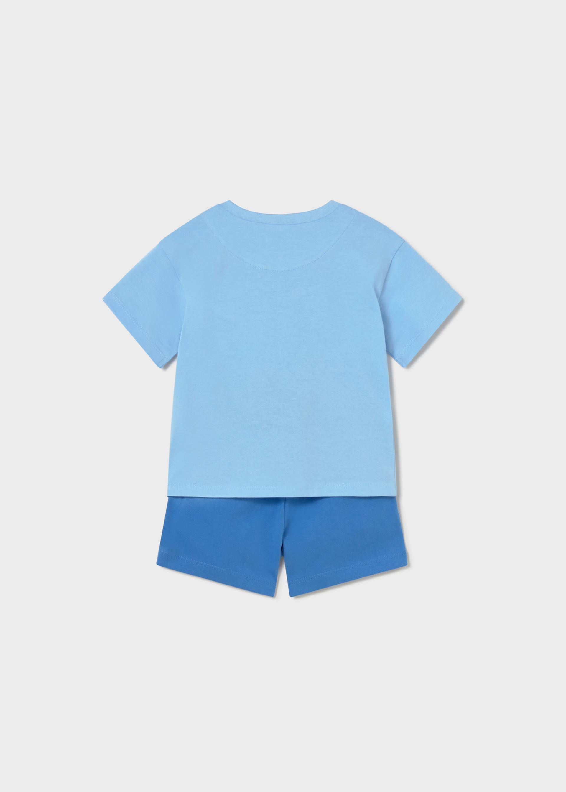 Conjunto calção e t-shirt surf bebé