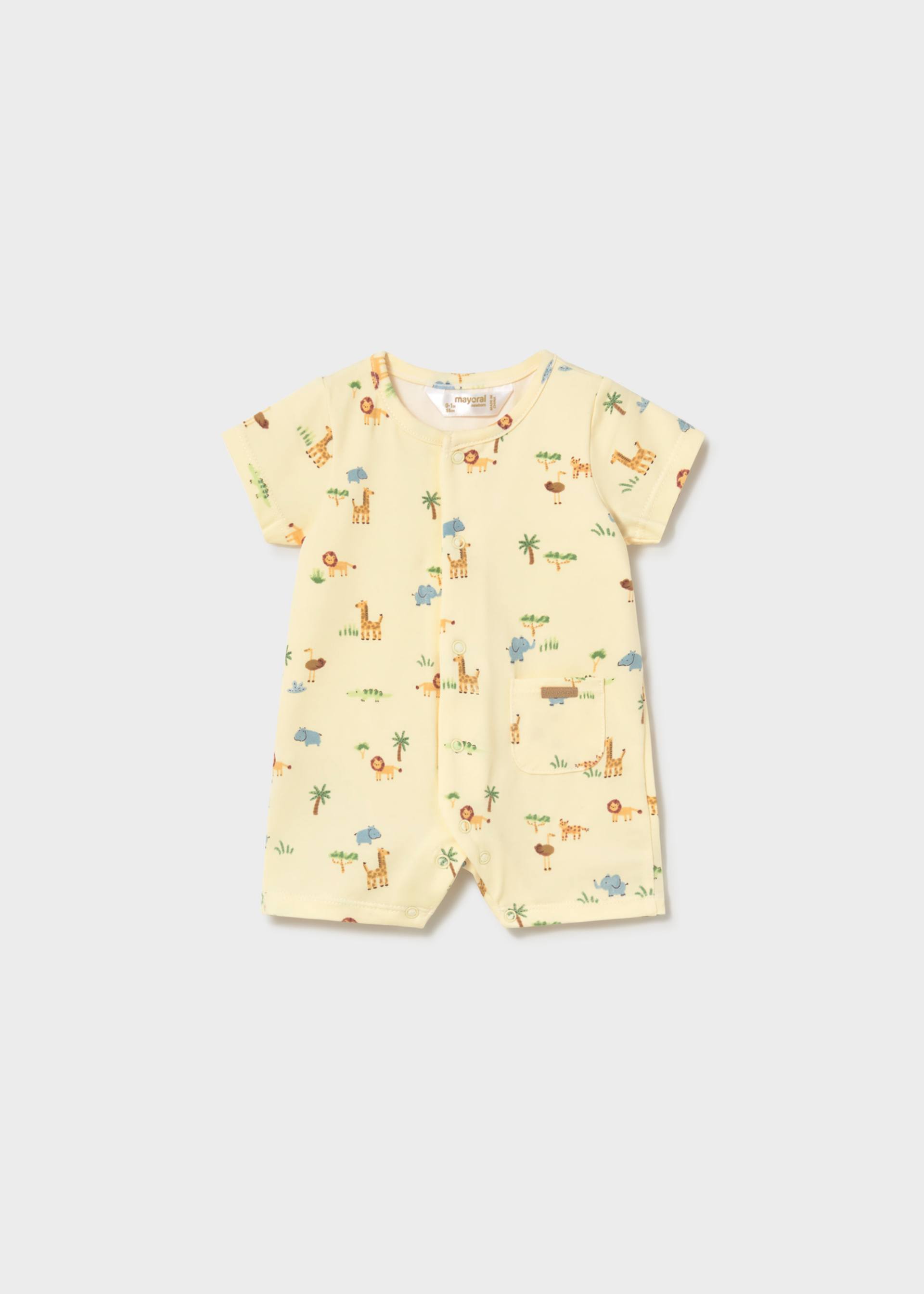 Pijama cu imprimeu nou-nascut