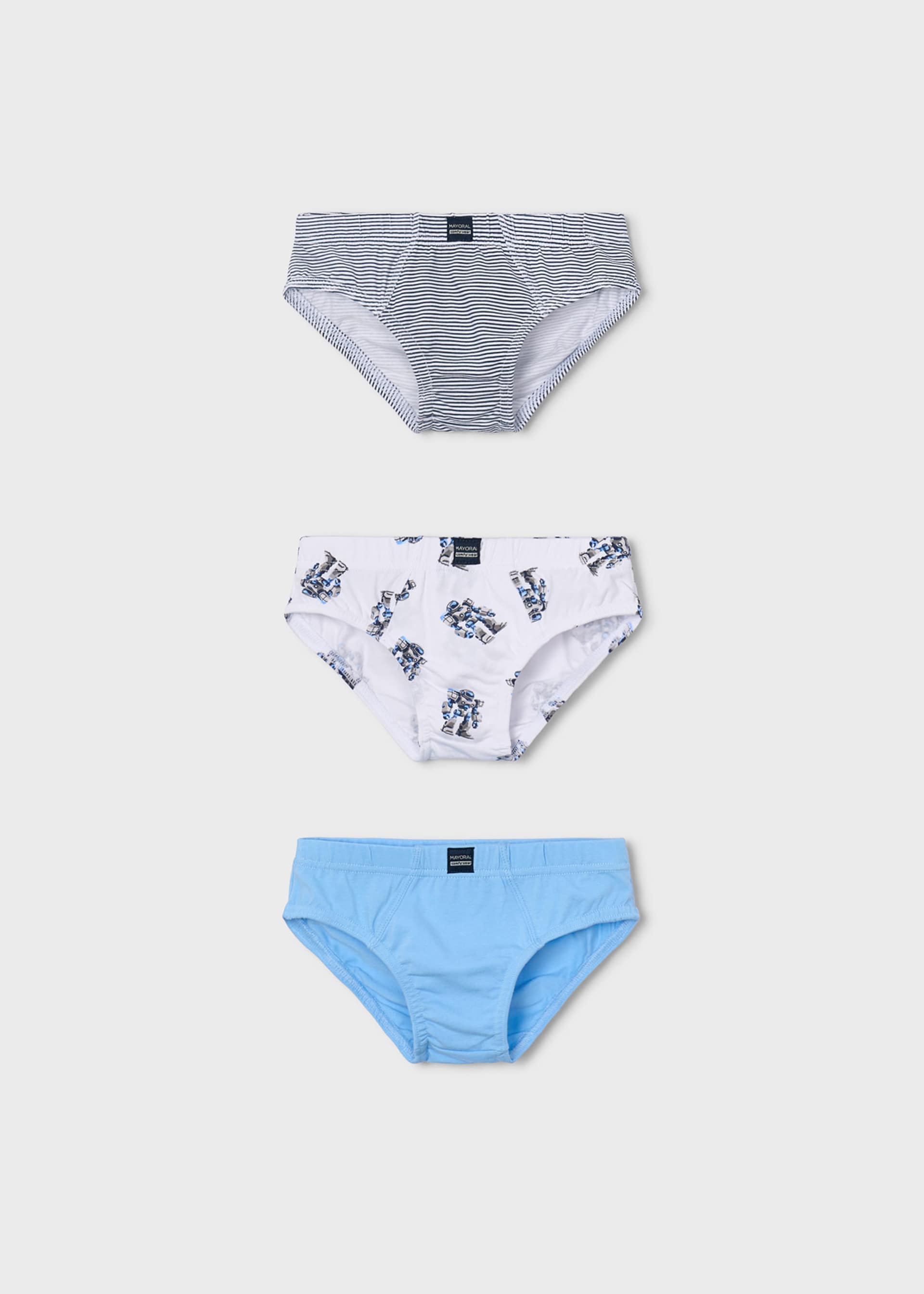 Set 3 calzoncillos slips niño