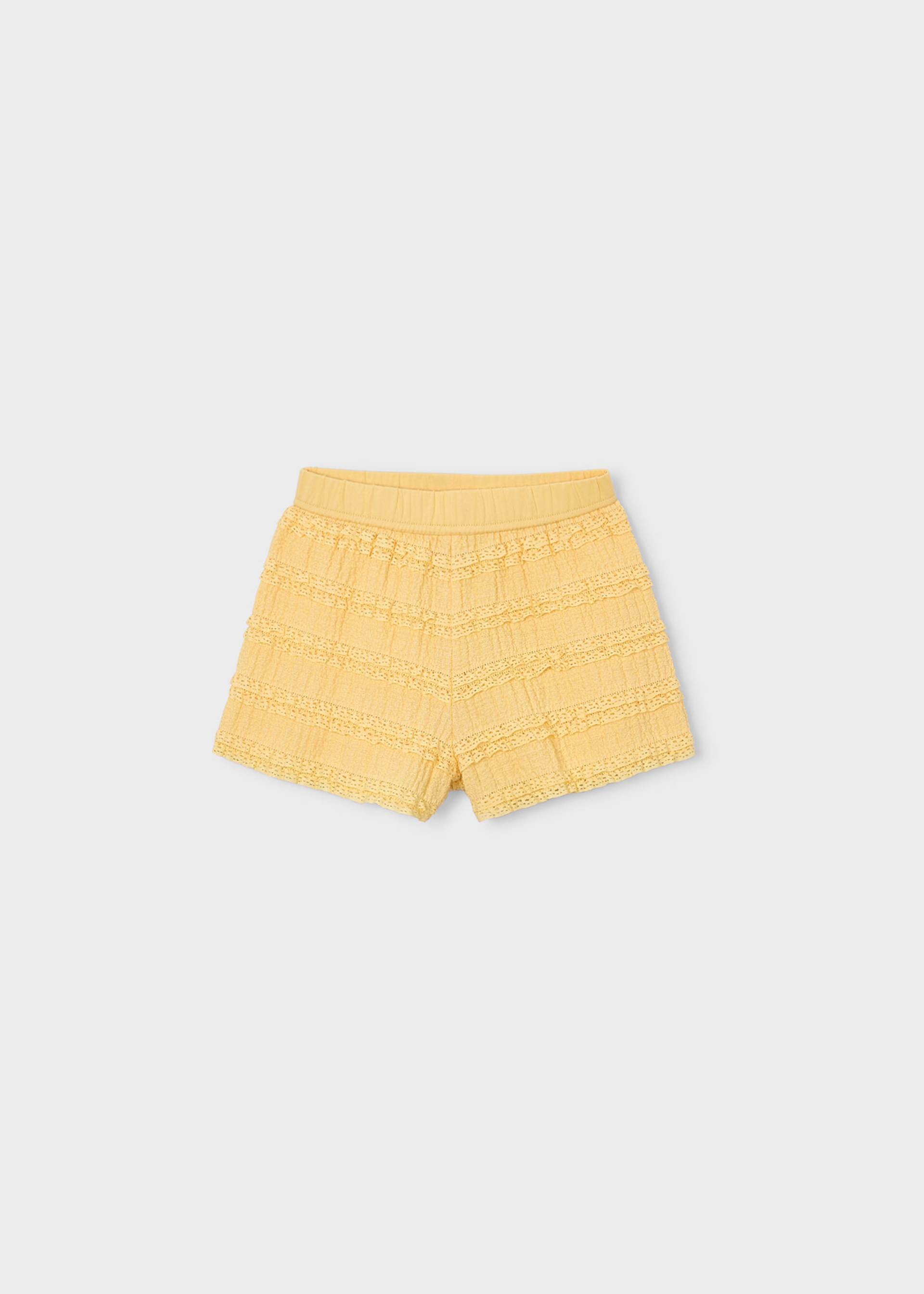 Shorts with ruffles girl