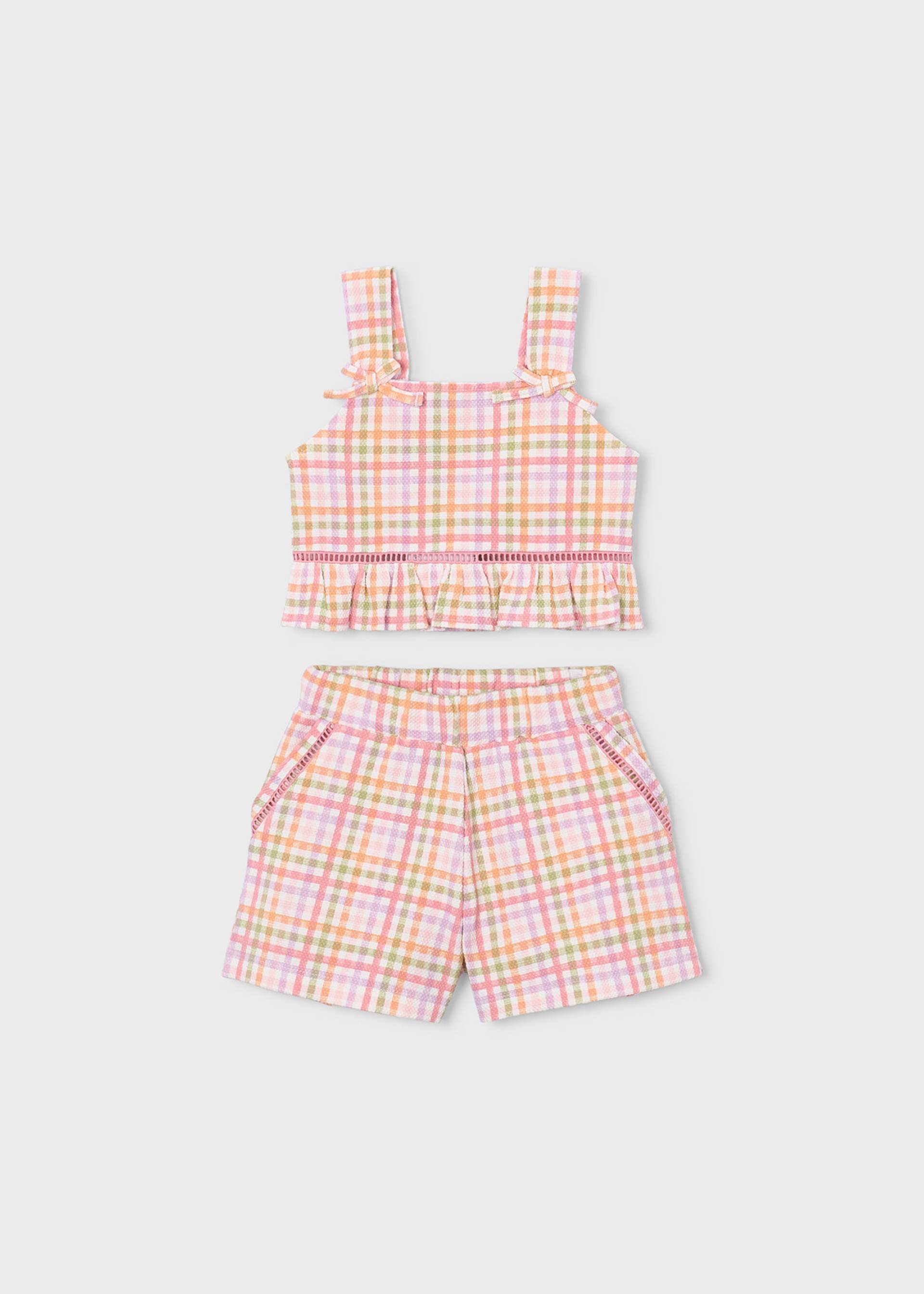 Conjunto pantalón corto y top niña