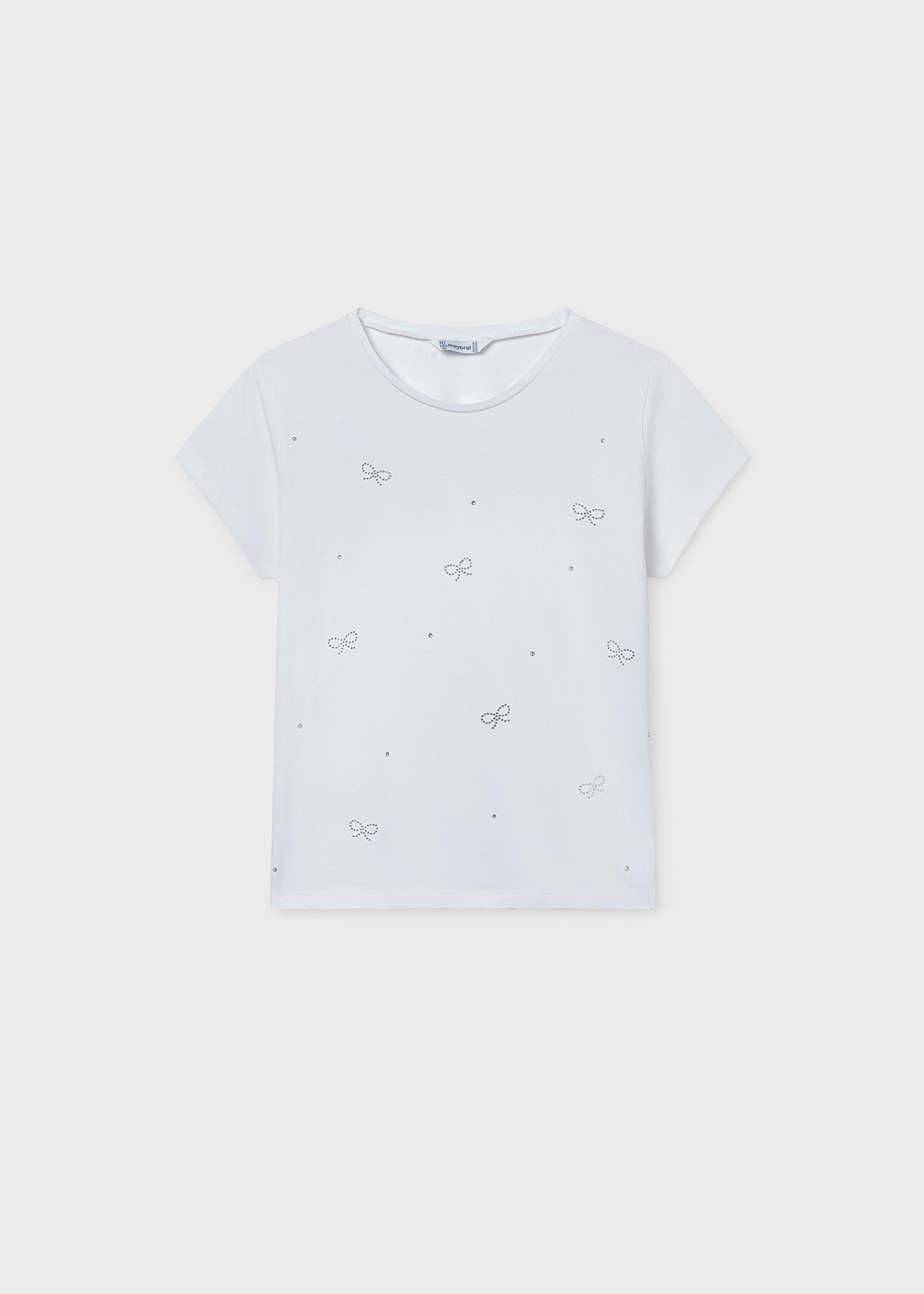 T-Shirt Schleifen basic Teenager Mädchen