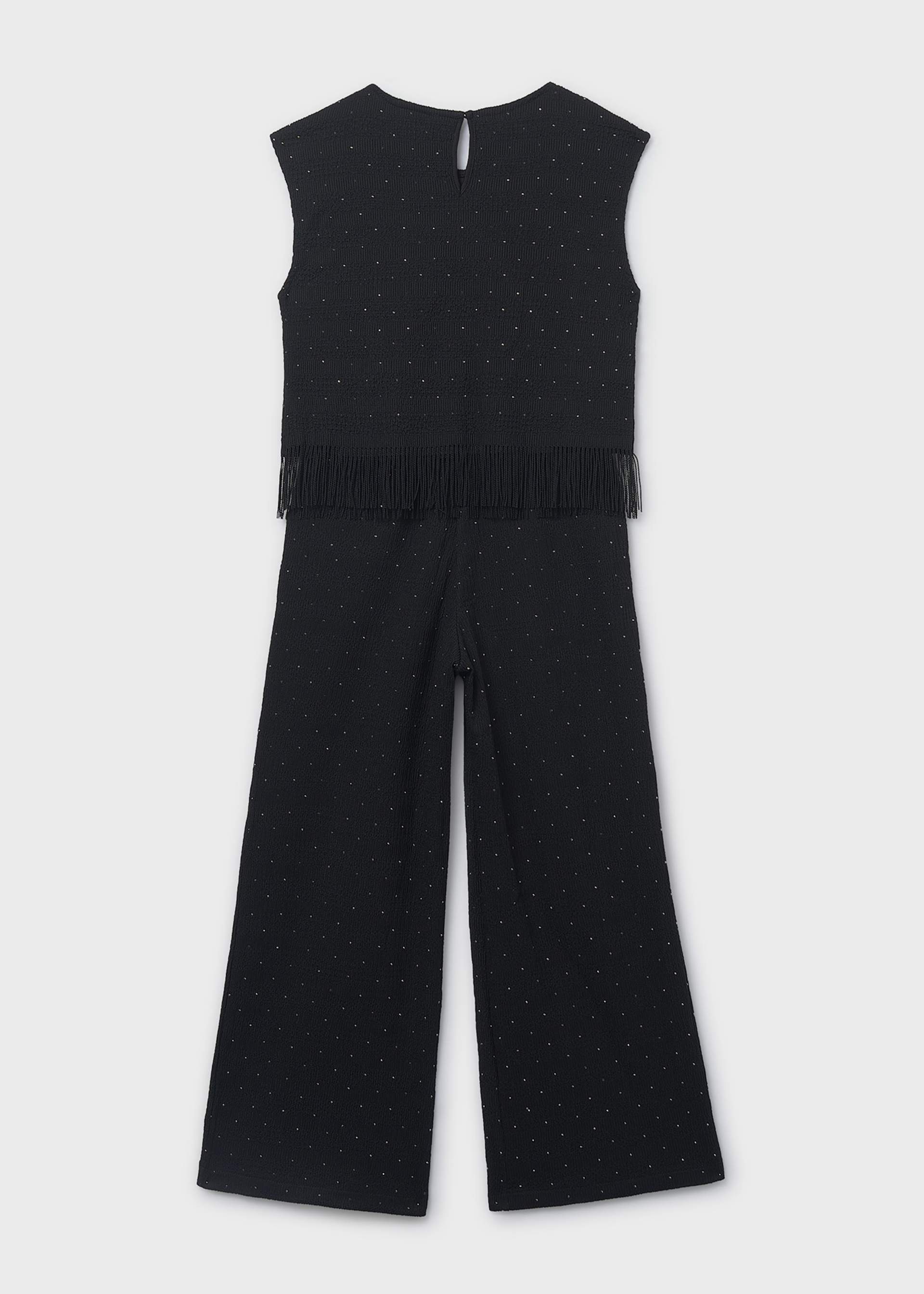 Conjunto calças strass e top rapariga
