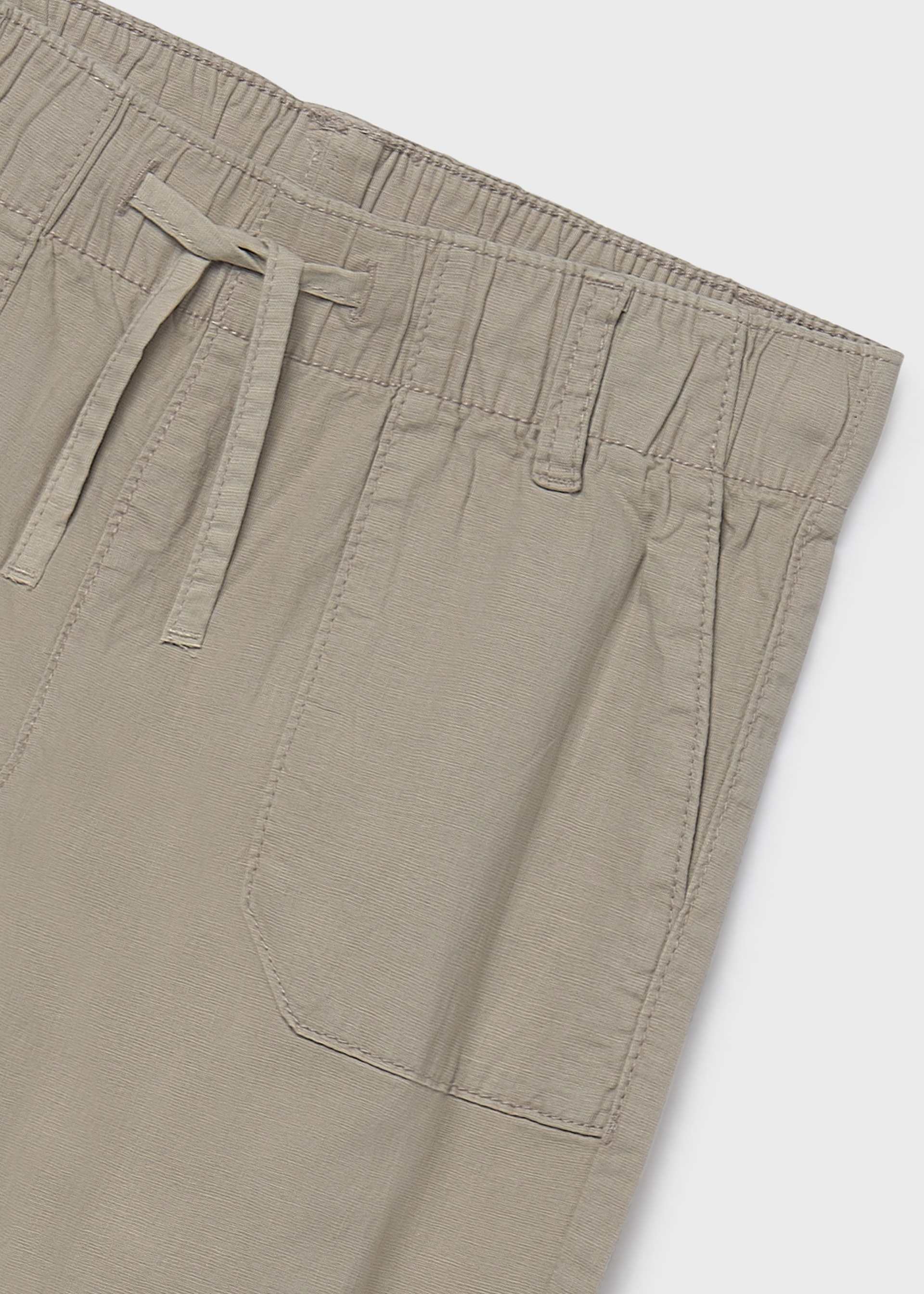 Calças jogger com linho rapaz