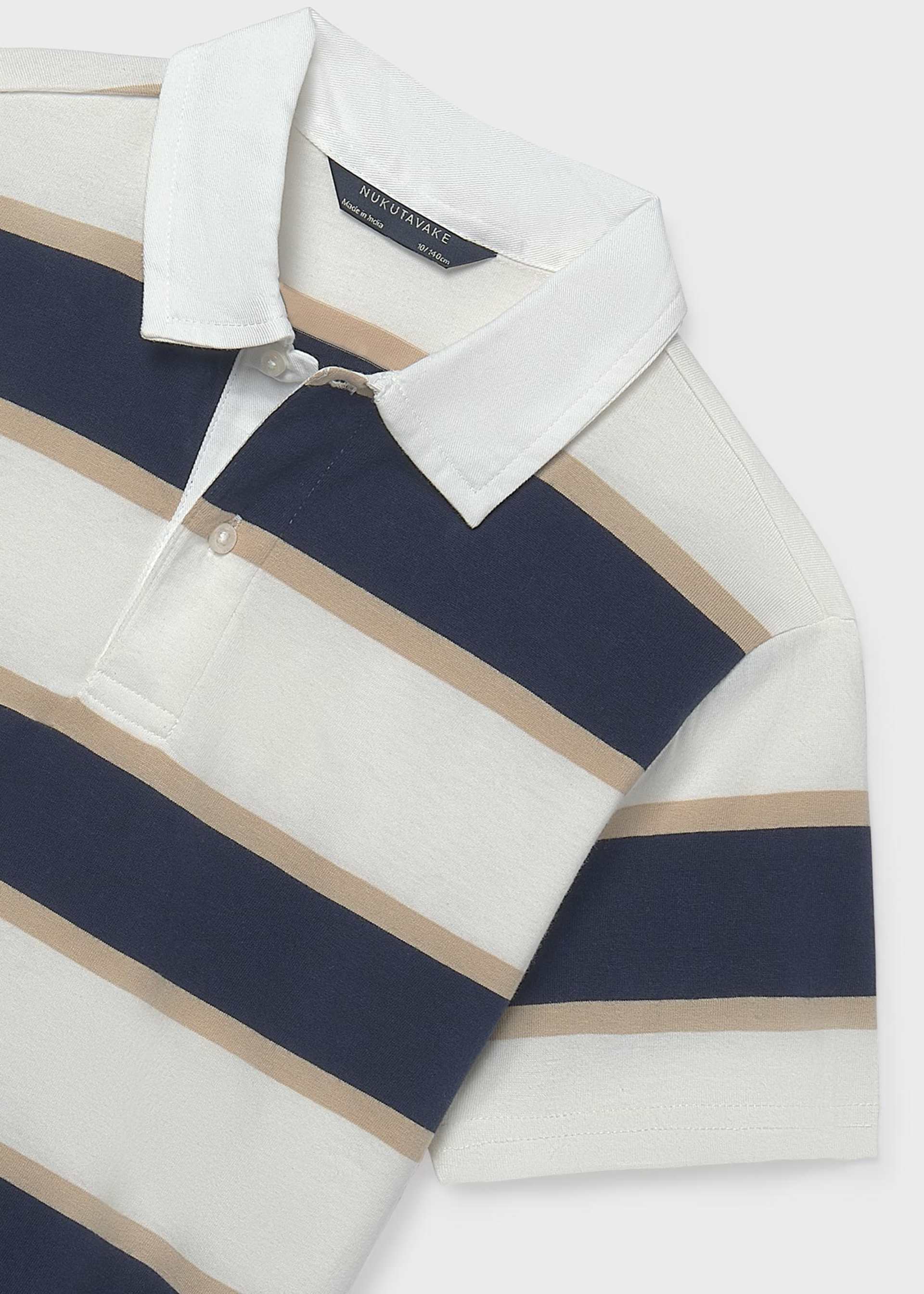 Boy's striped polo shirt