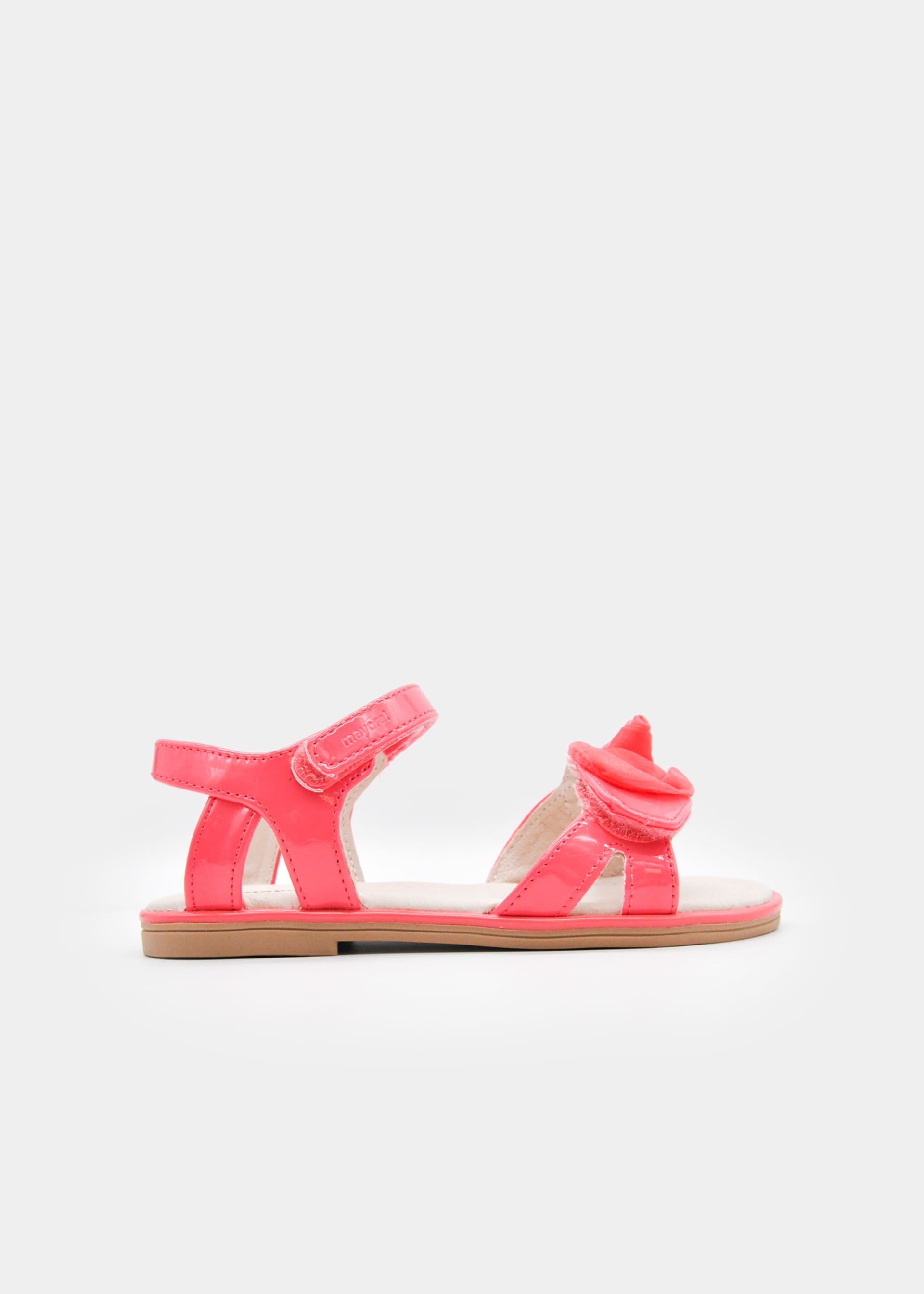Sandali vernice fiore bambina