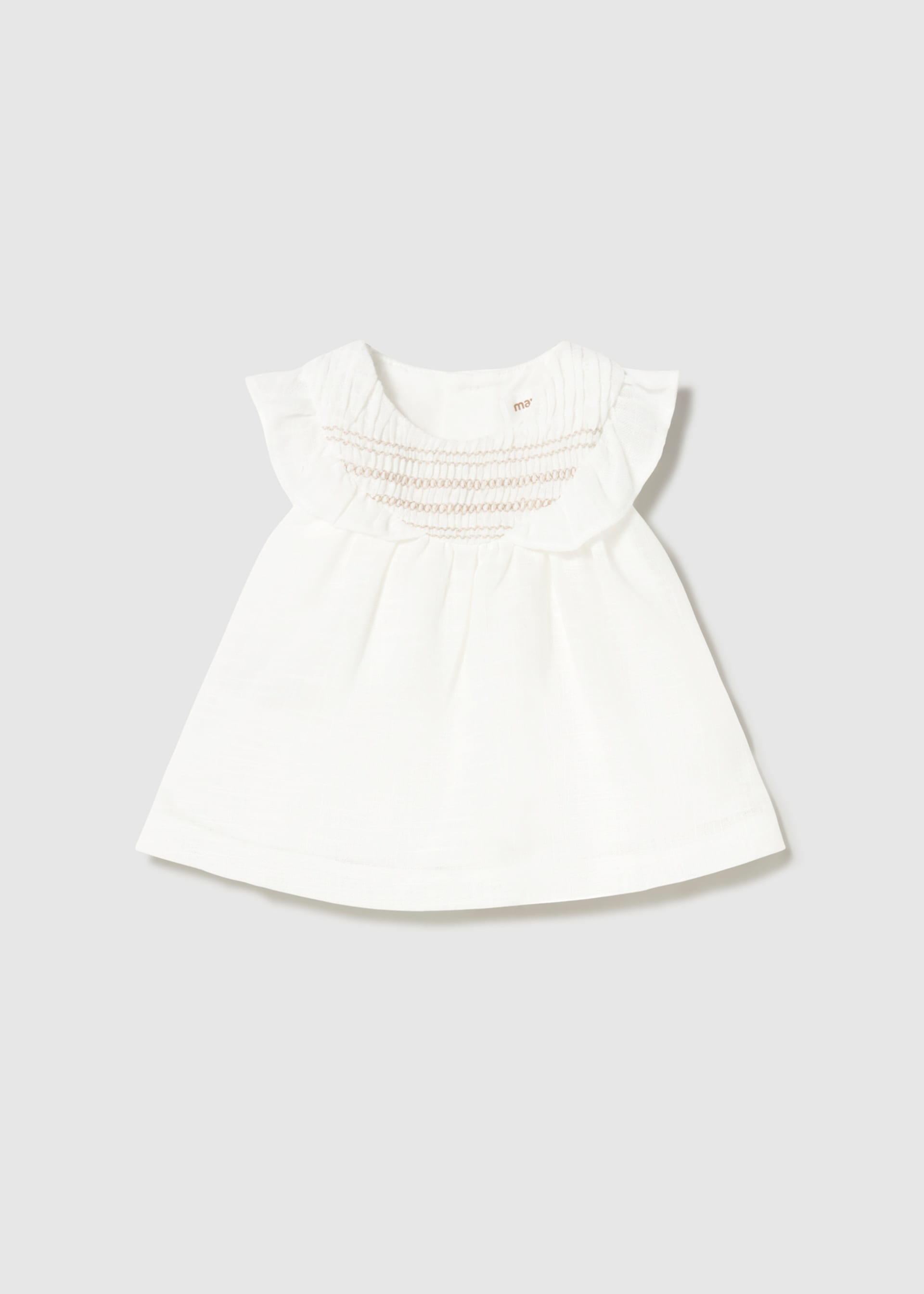 Vestido nido de abeja recién nacida