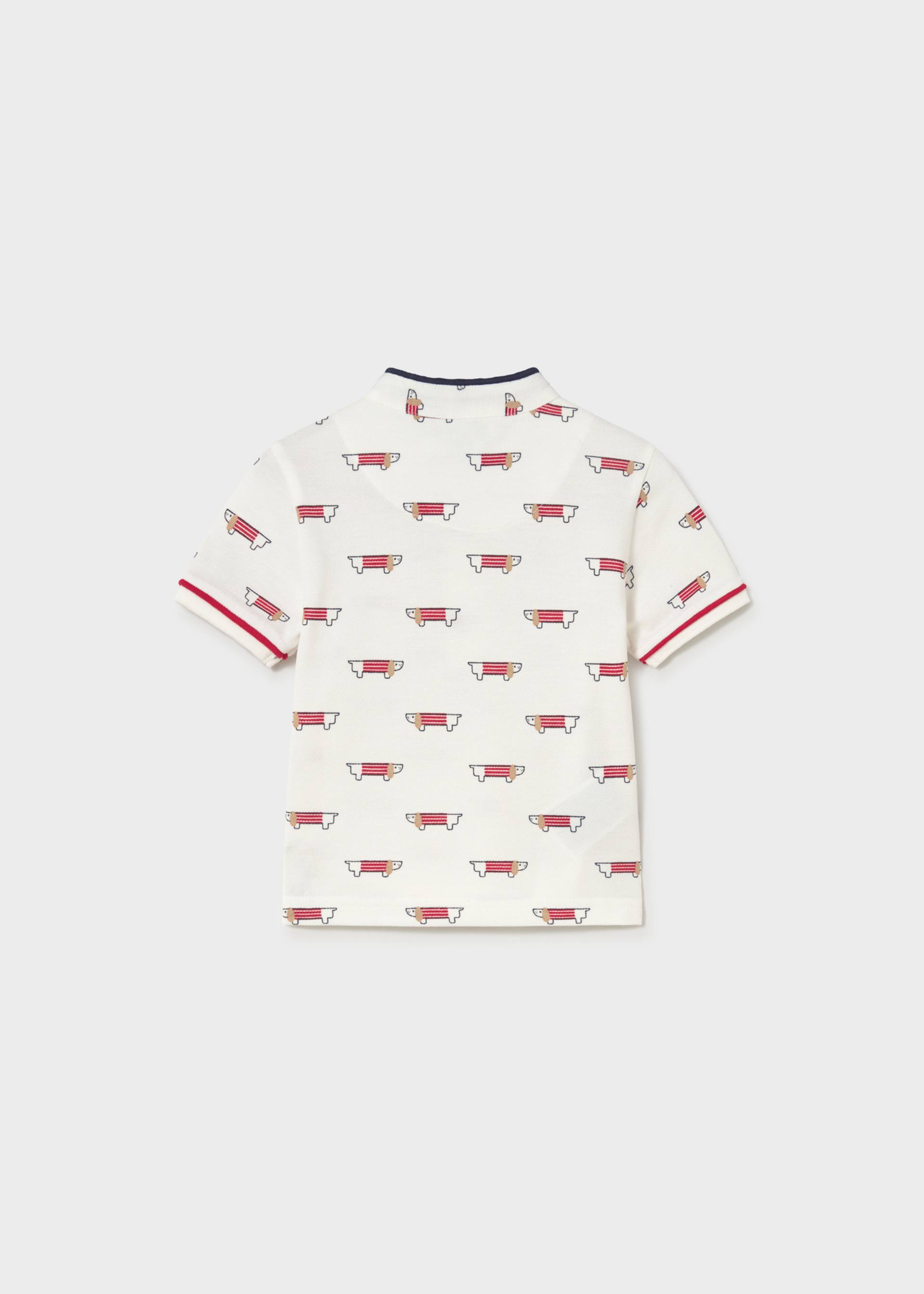 Polo piqué estampado bebé