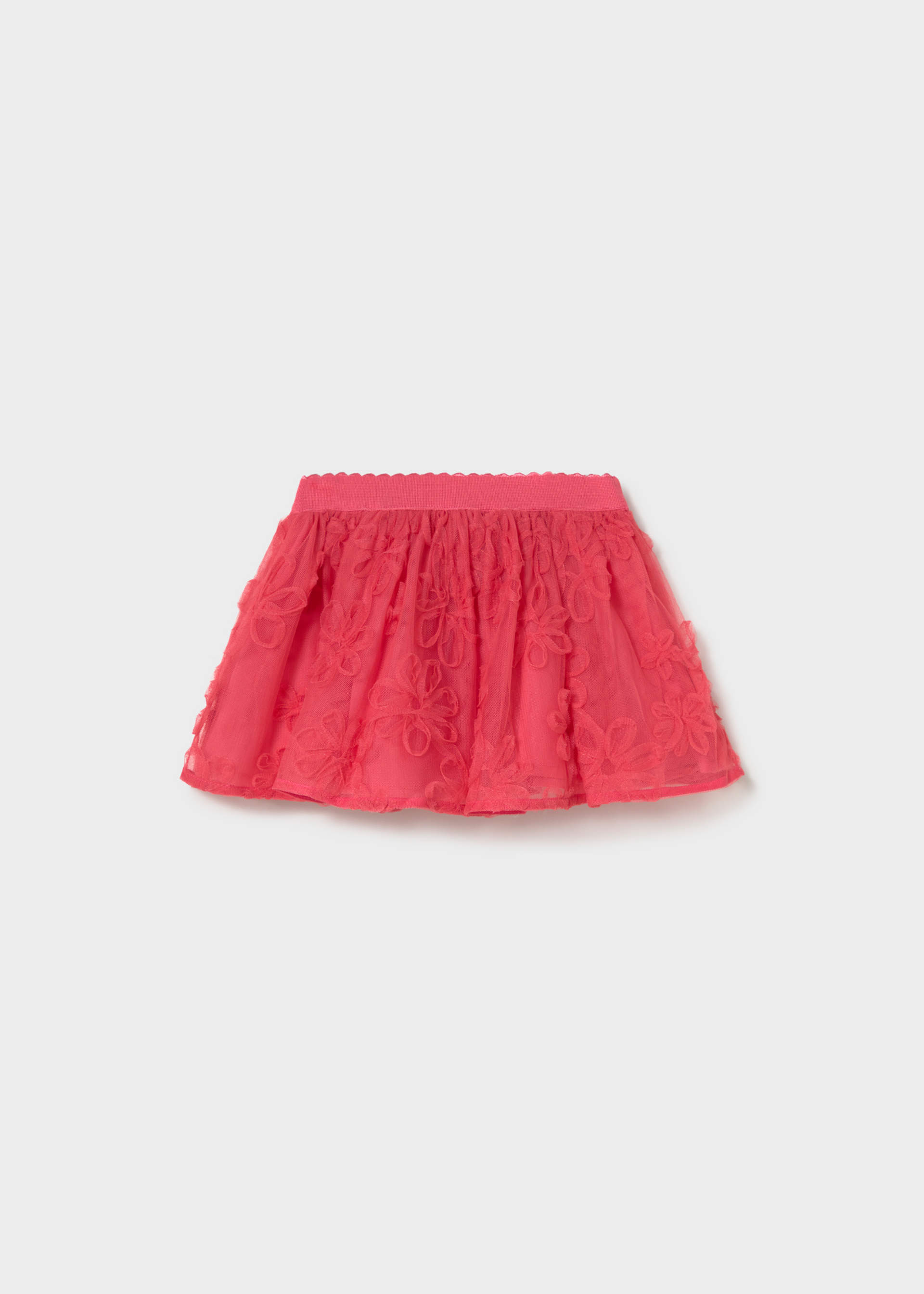 Gonna tulle con fiori neonata