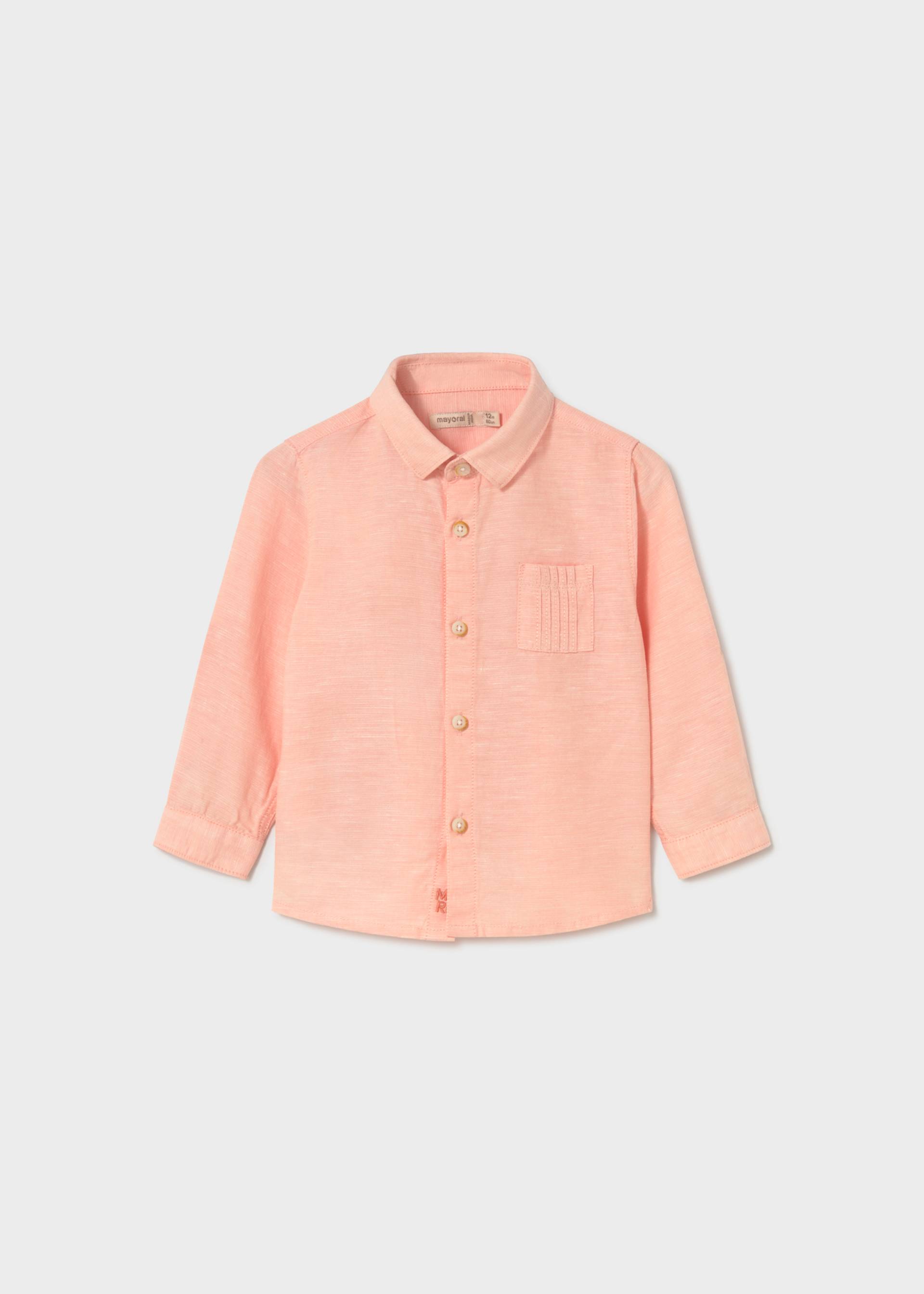 Structured long sleeved shirt