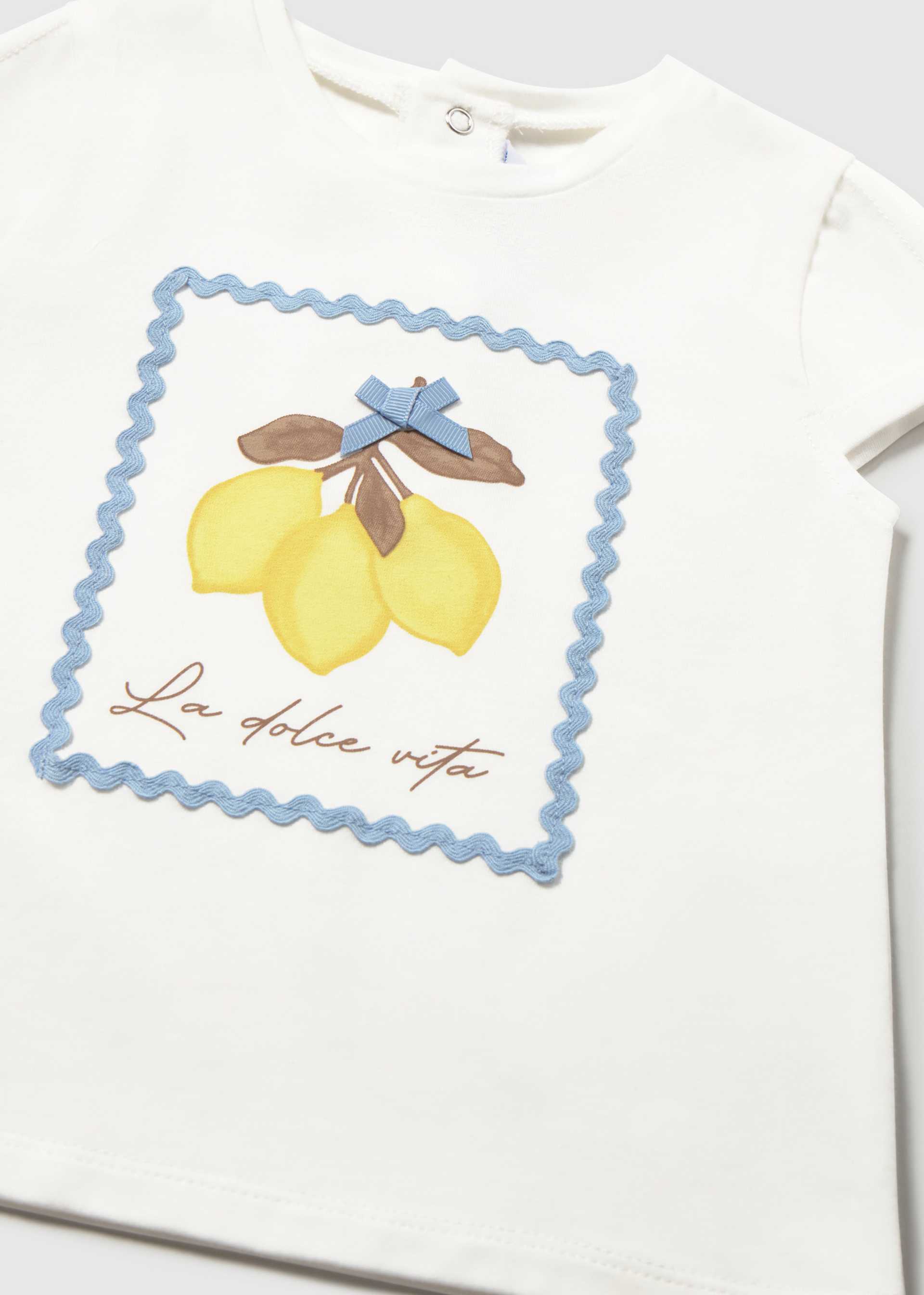 Baby's lemon aplique T-shirt