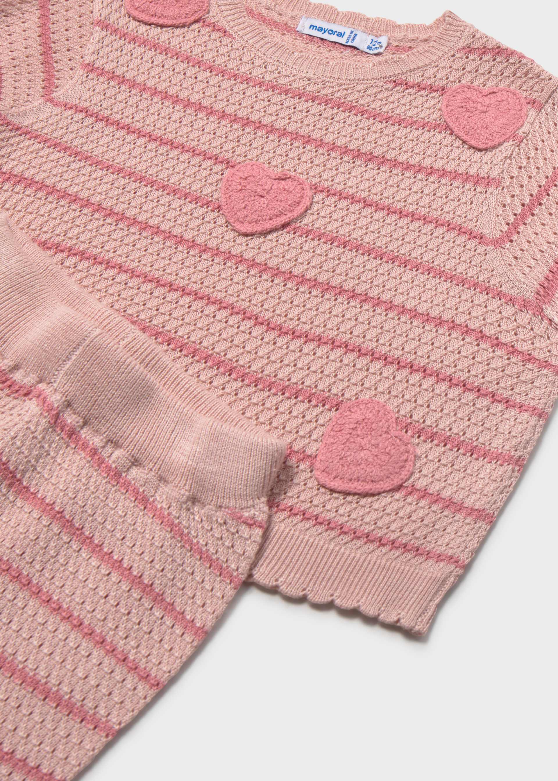 Heart trousers set baby