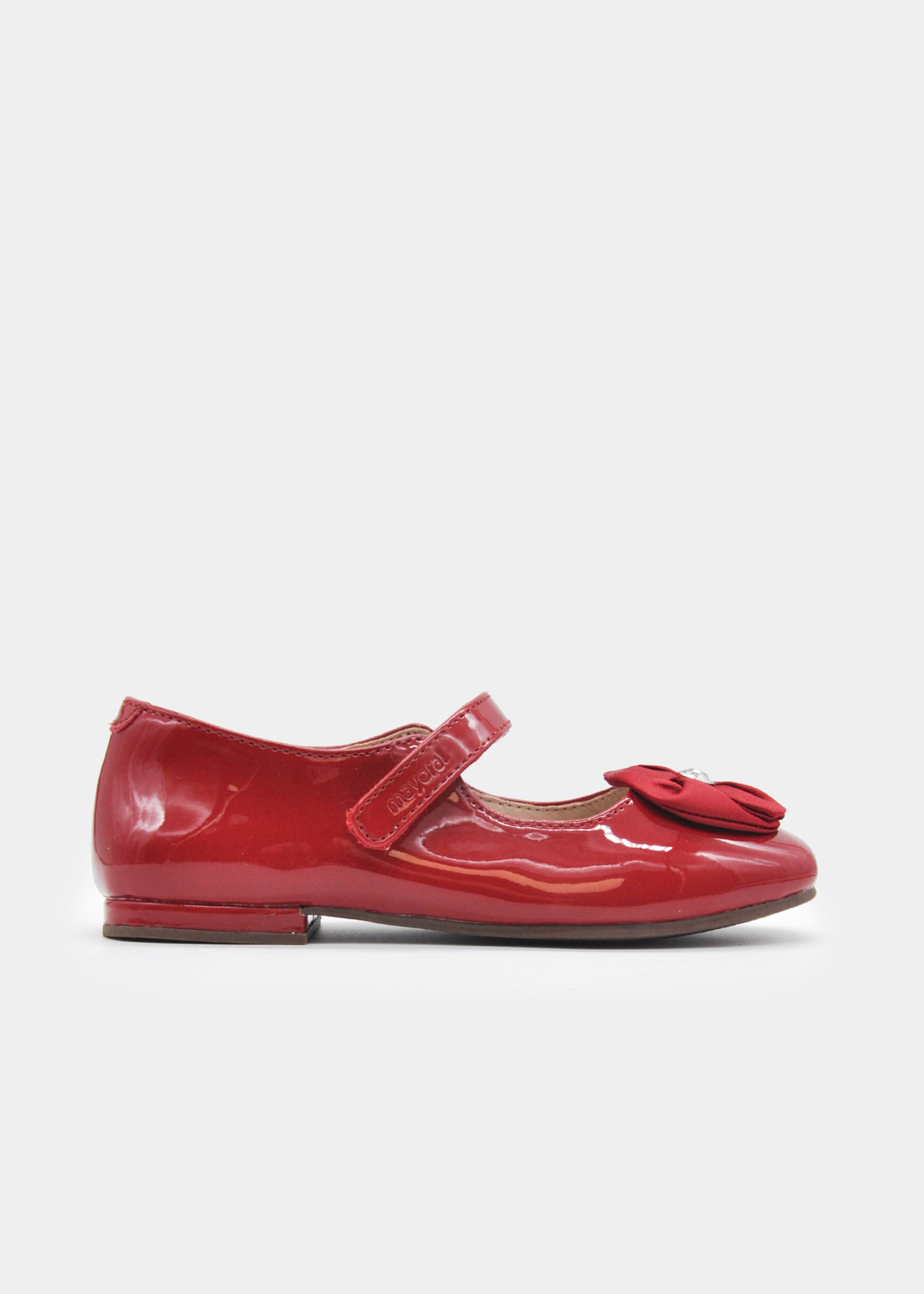 Riemchen-Ballerinas Lackleder Blume Mädchen