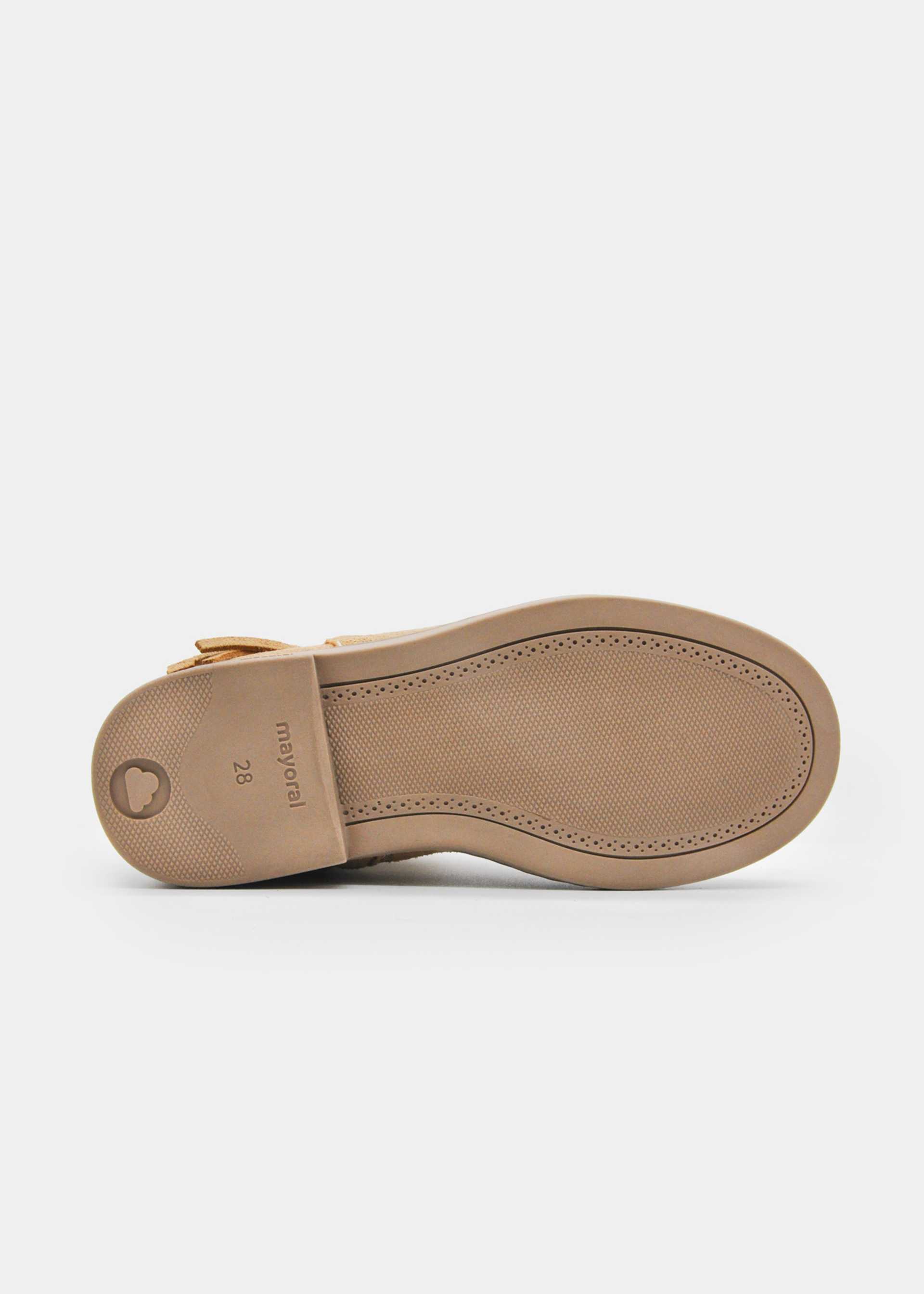 Girls' split-leather ankle boots