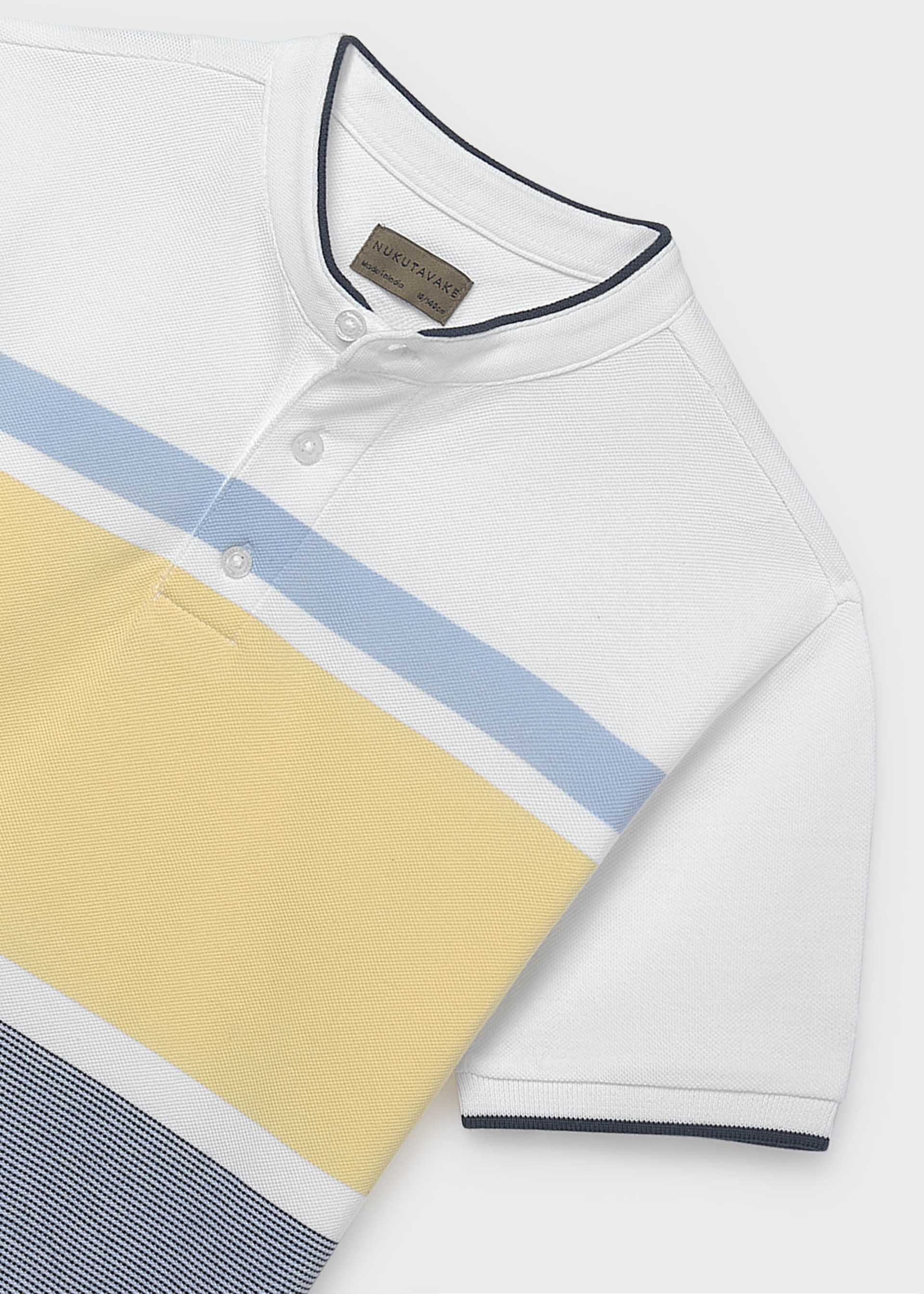 Polo piqué rayé garçon