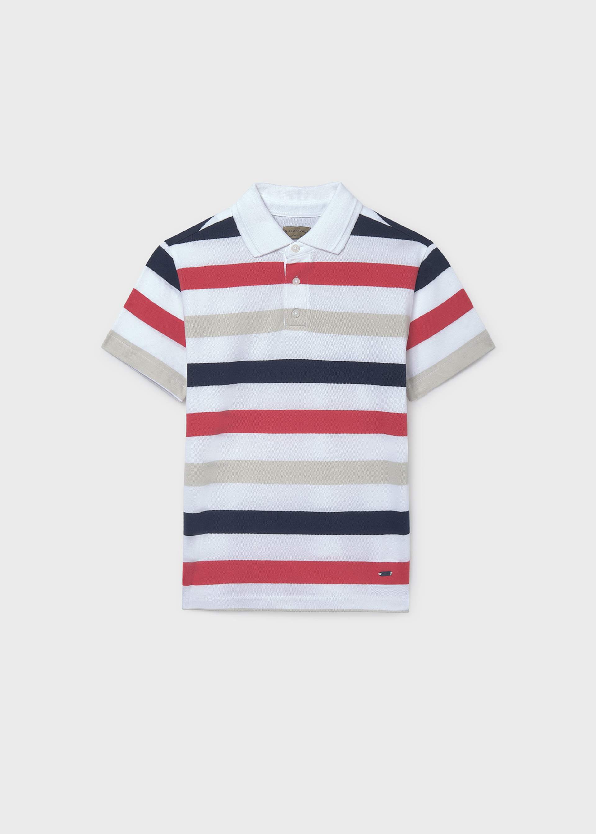 Boy's striped polo shirt