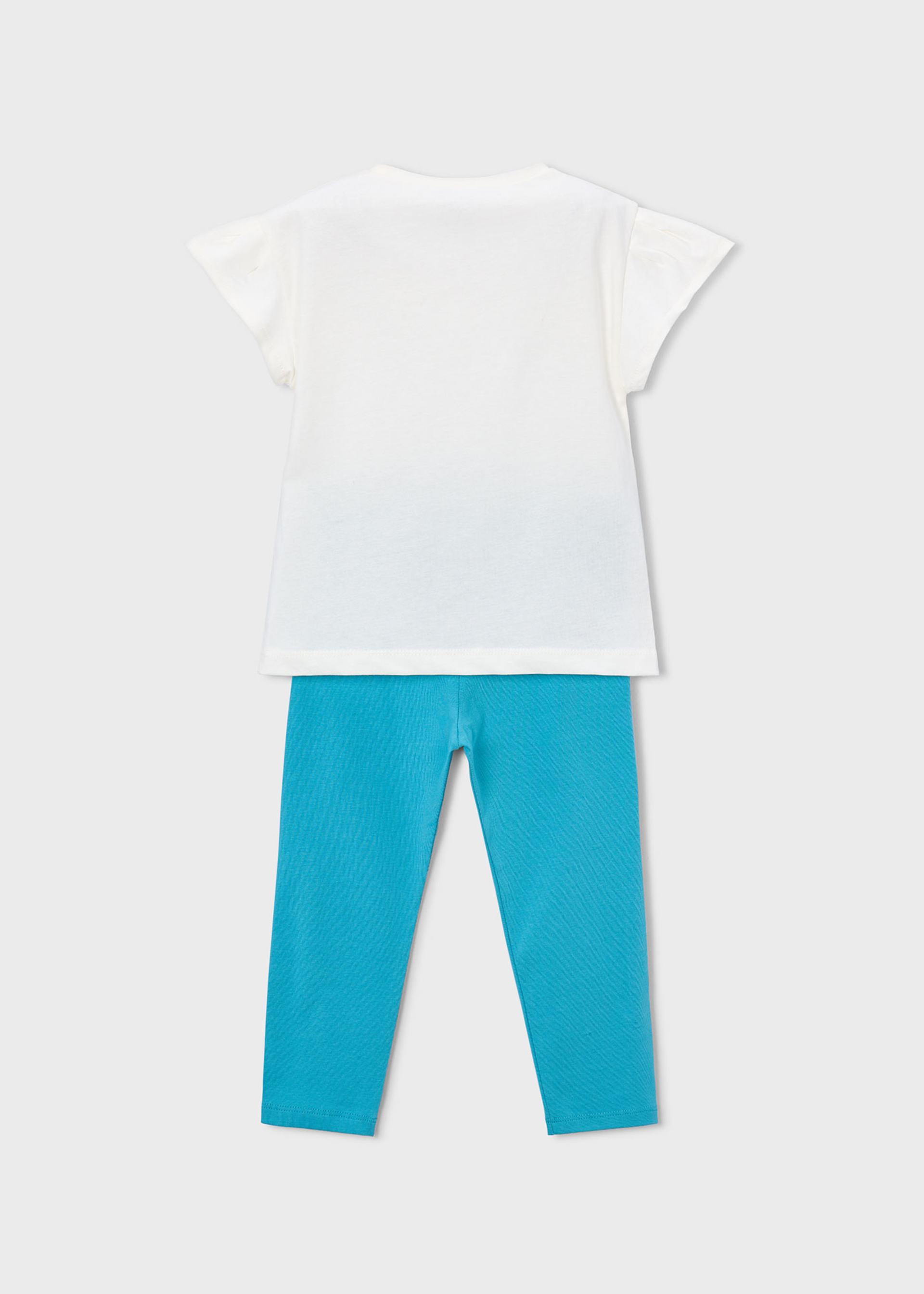 Conjunto leggings e t-shirt menina