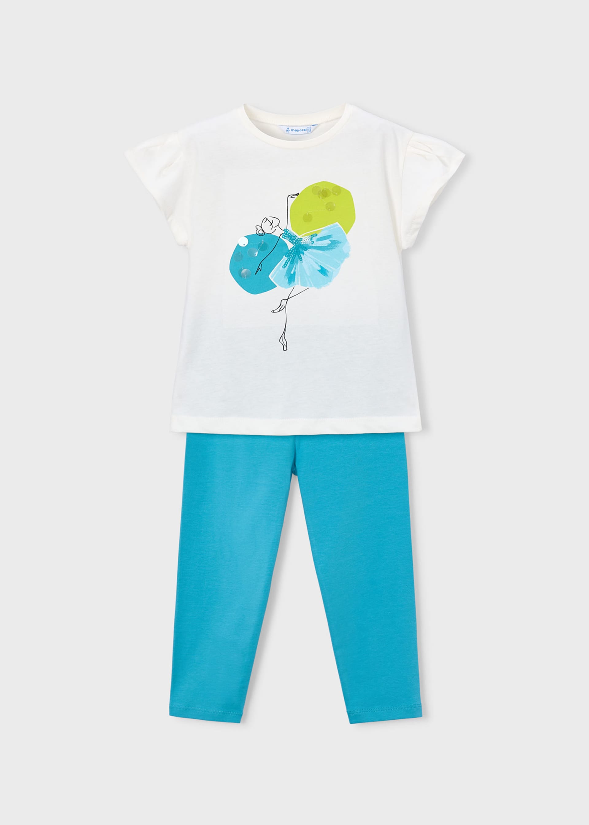 Set Leggings und T-Shirt Mädchen