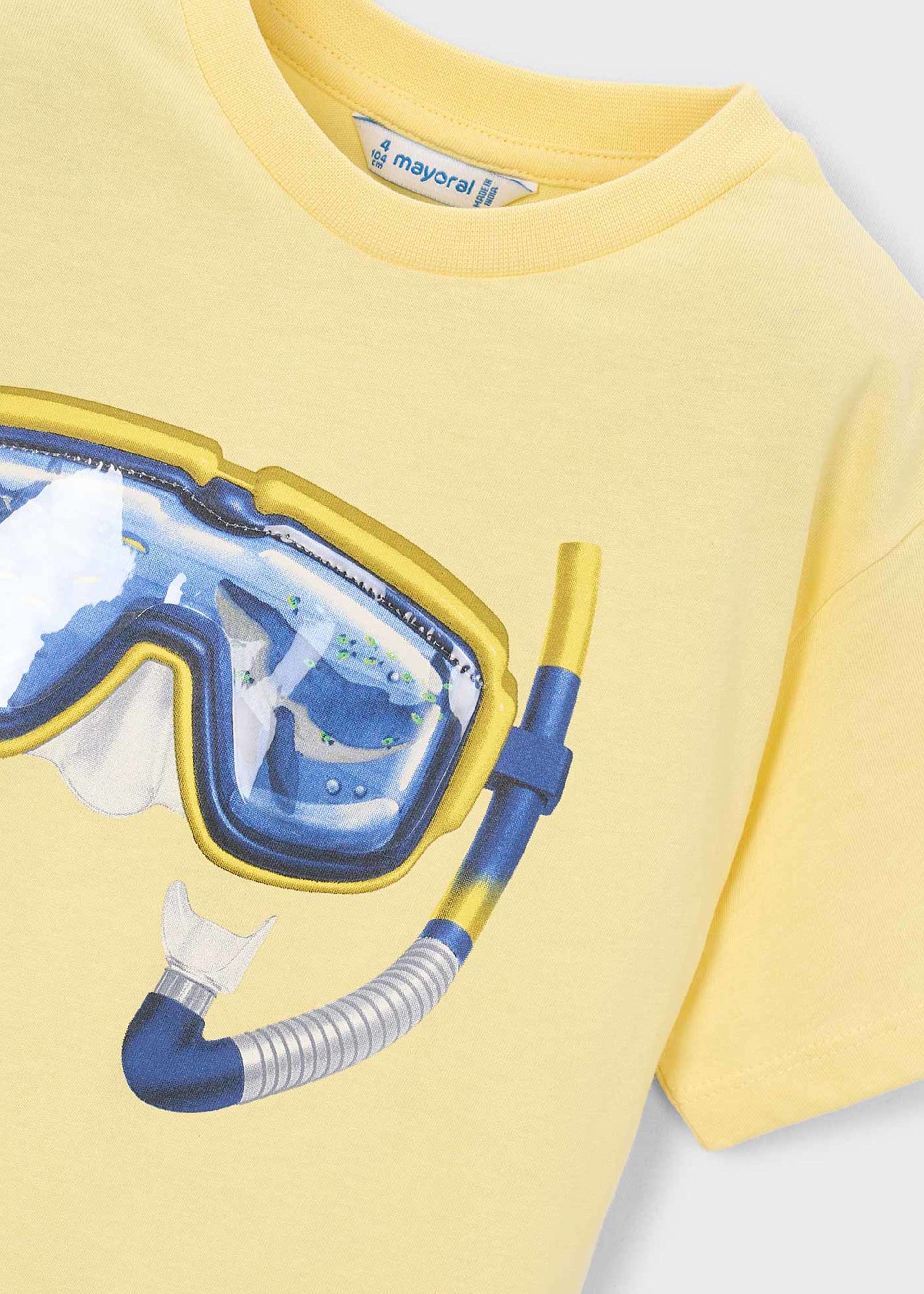 Tricou cu ochelari de scufundat baiat