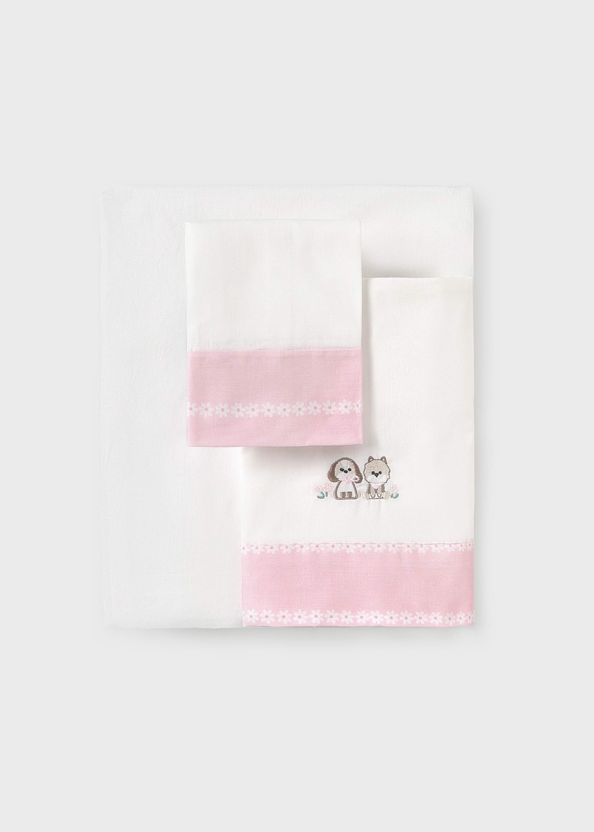 Baby cot sheet set