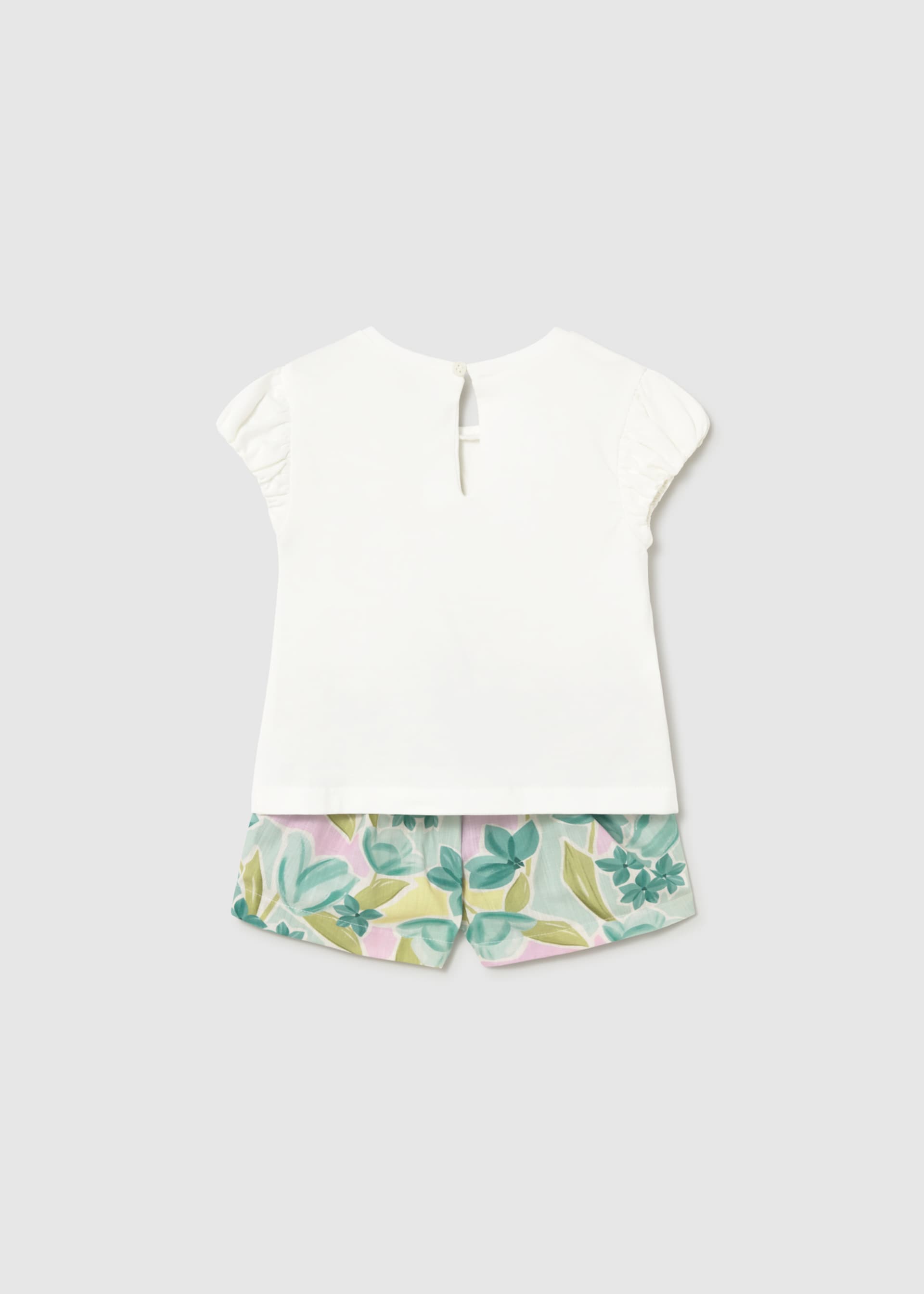 Baby Floral Shorts and T-Shirt 2-Piece Set