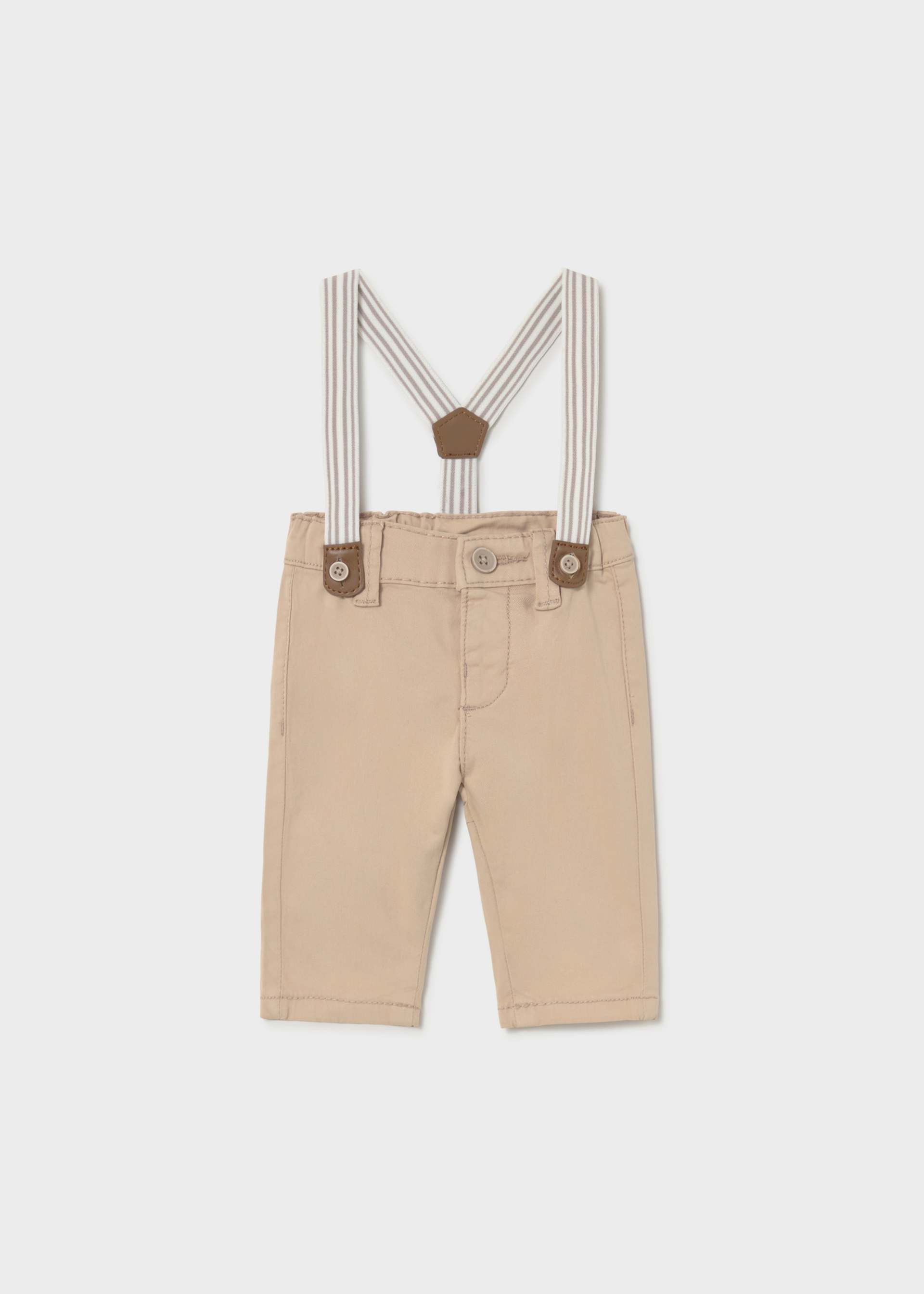Pantalone lungo bretelle neonato