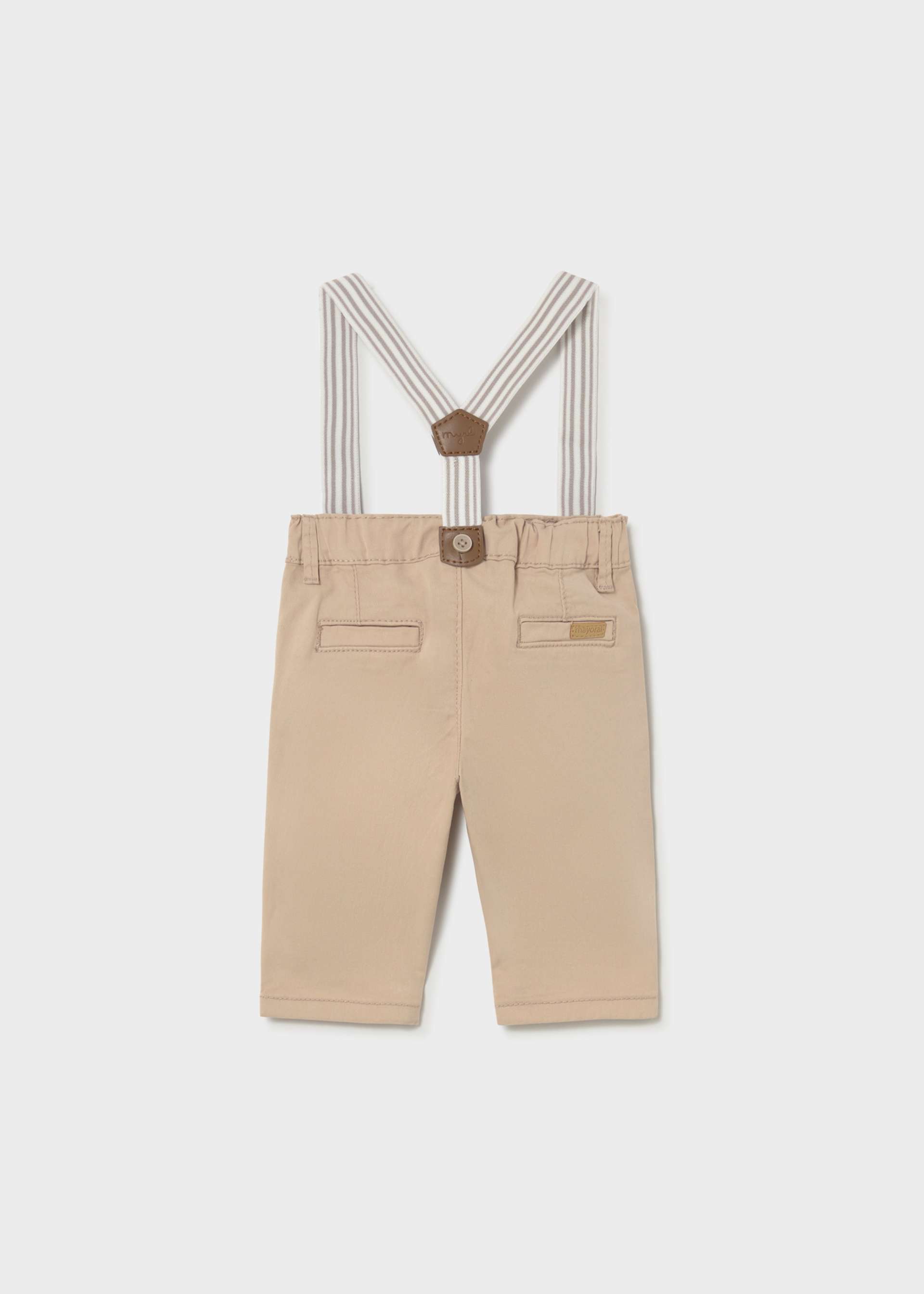 Pantalone lungo bretelle neonato