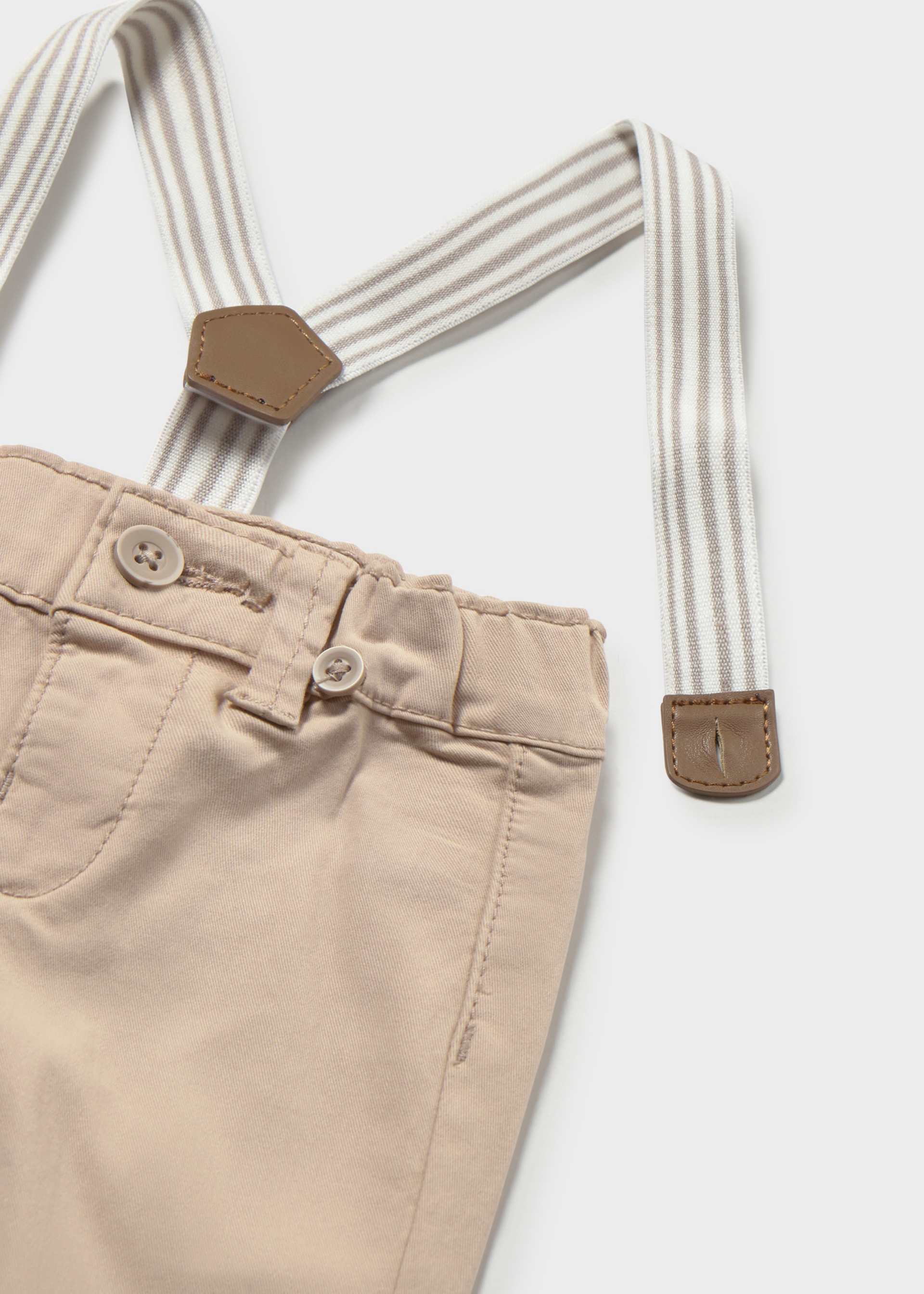 Pantalone lungo bretelle neonato