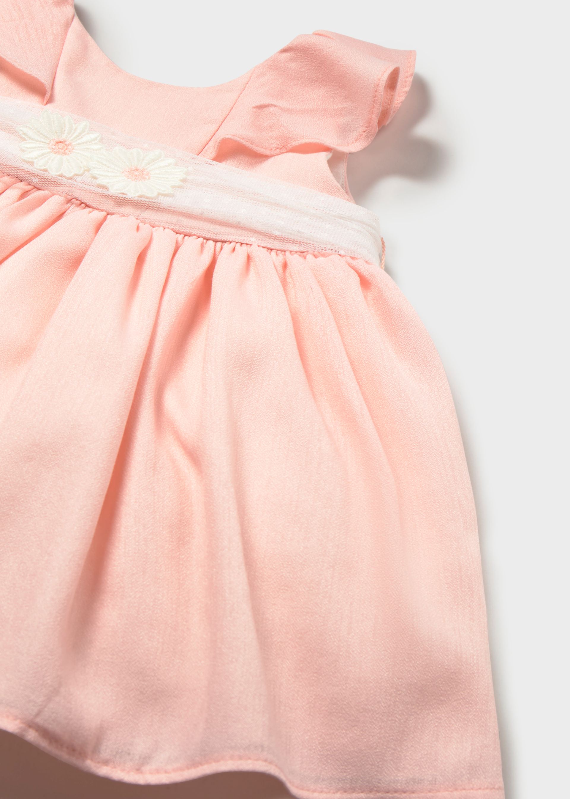 Baby tulle dress with sash