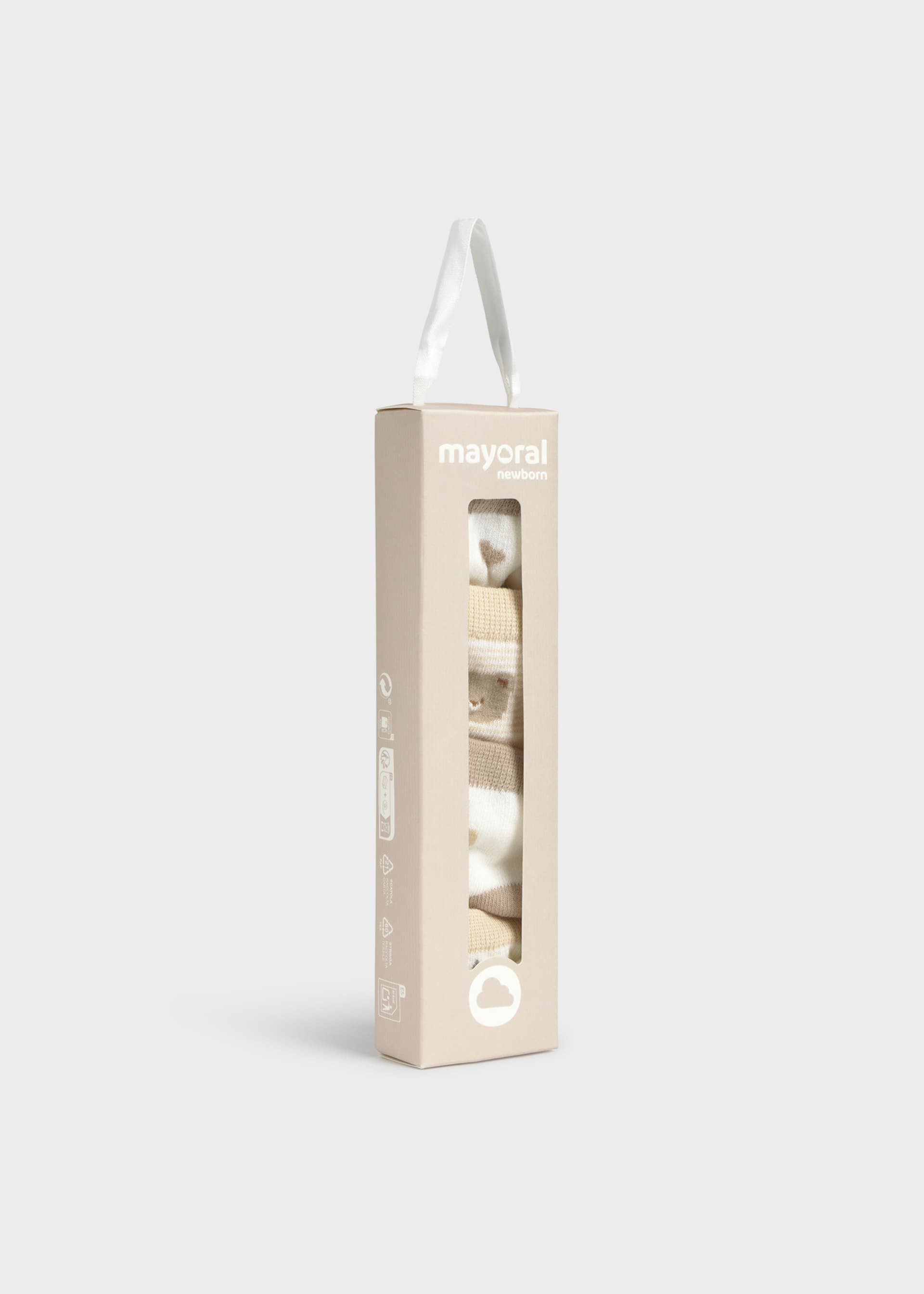 Lot 4 chaussettes animaux nouveau-né