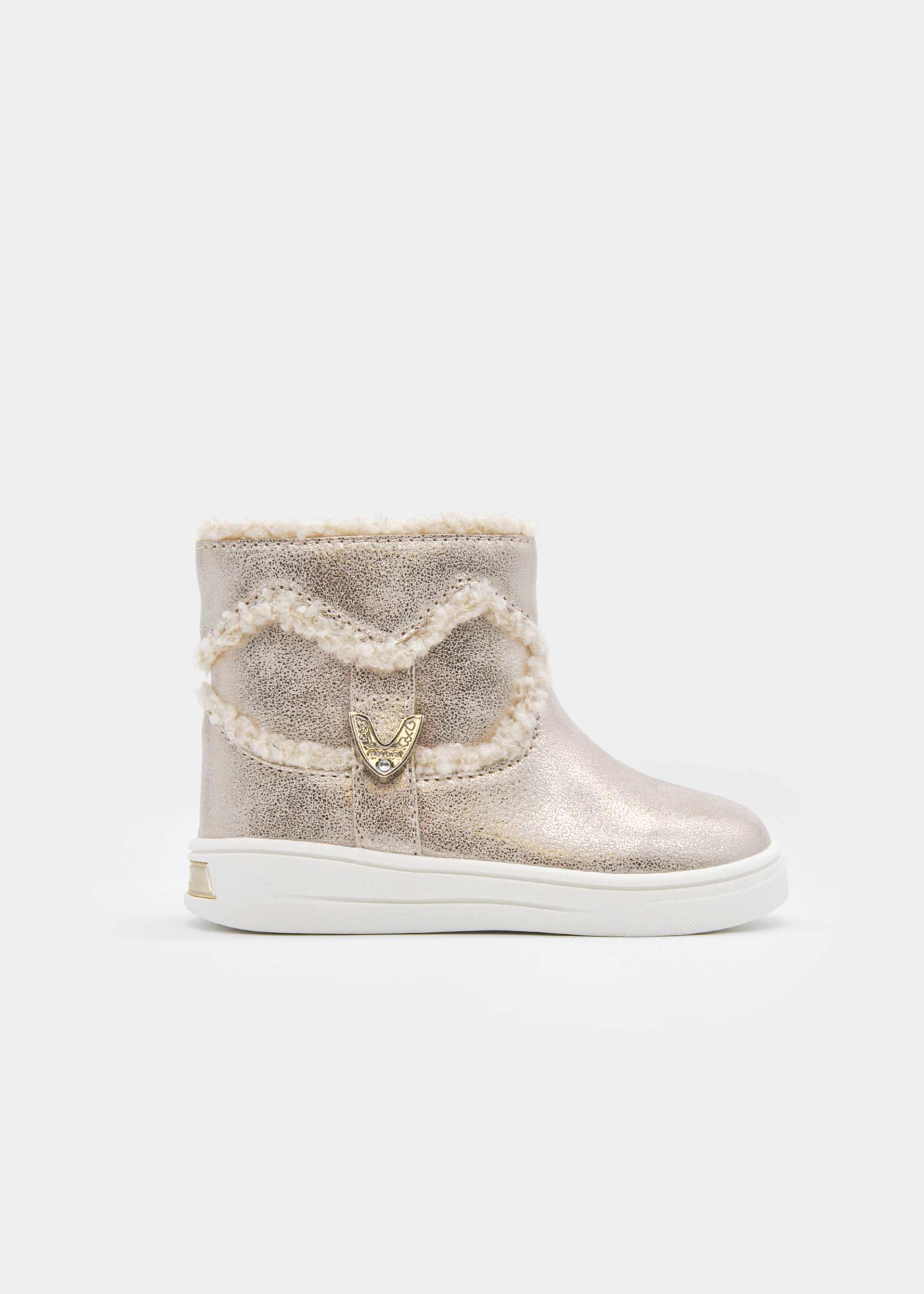 Stivaletti cuore teddy neonata