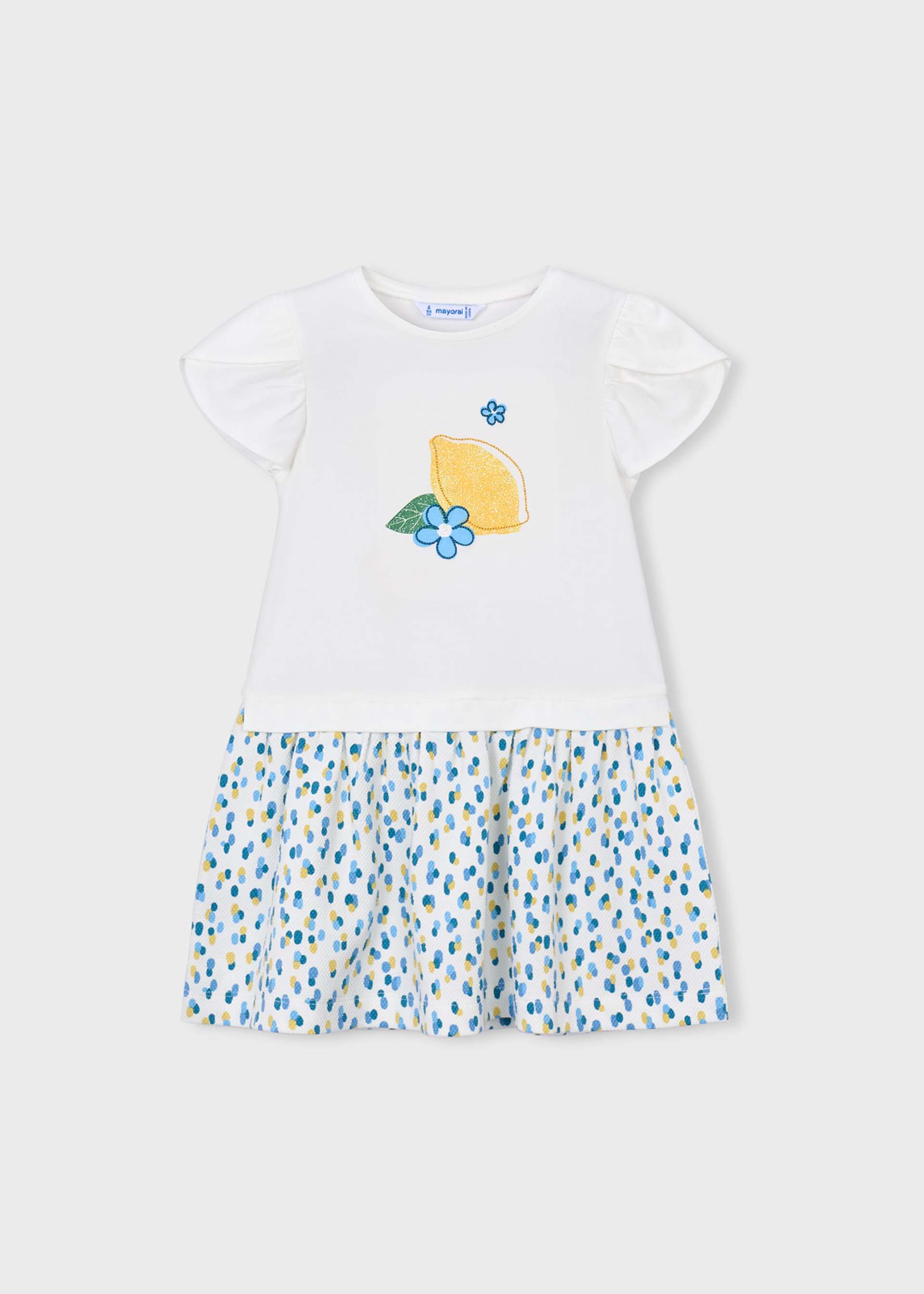 Vestido combinado niña