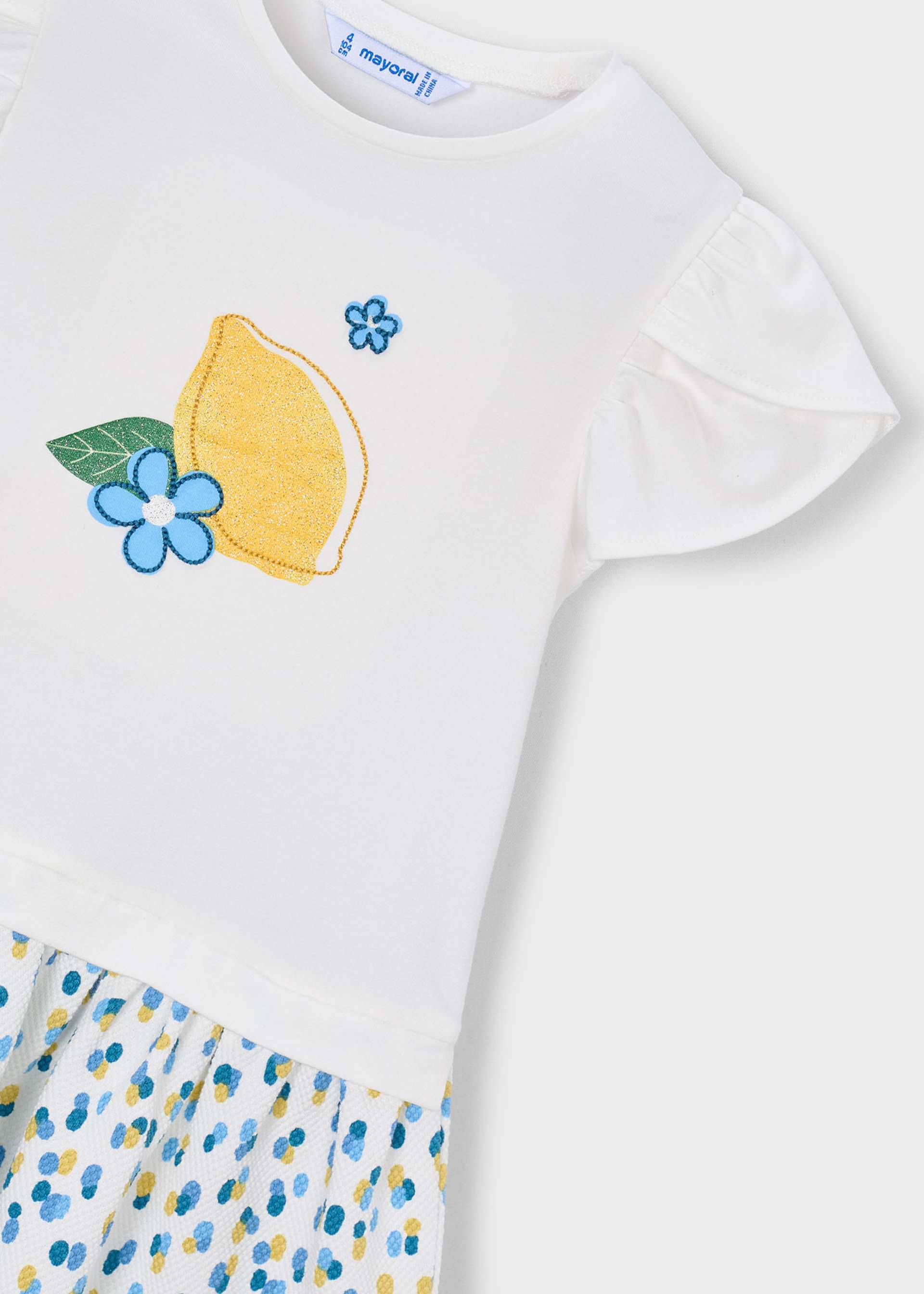 Robe combinée fille