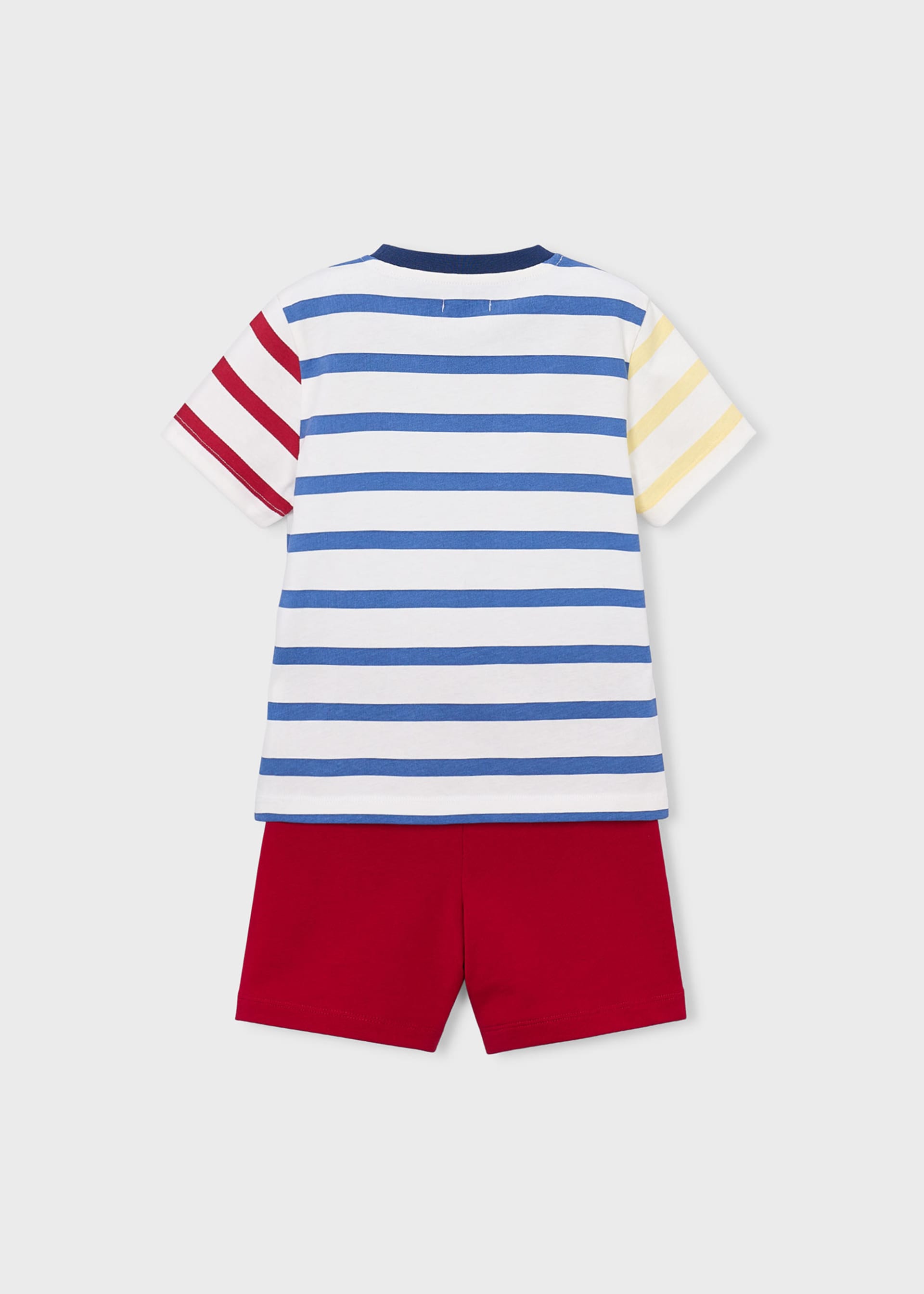 Conjunto camiseta rayas y pantalón niño