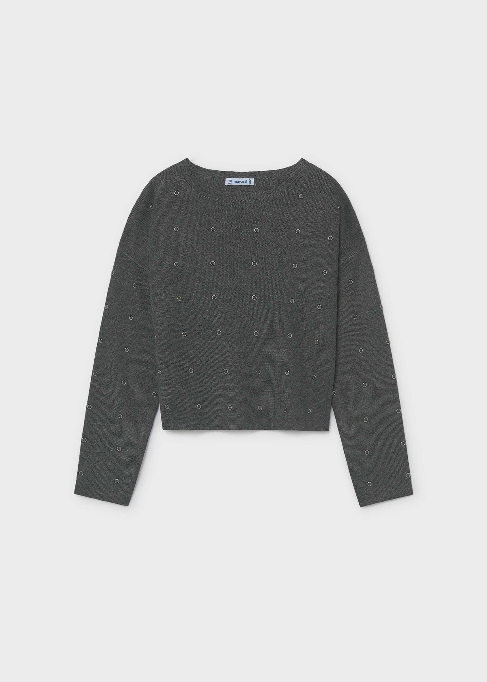 Sweter z ćwiekami dla dziewczynki