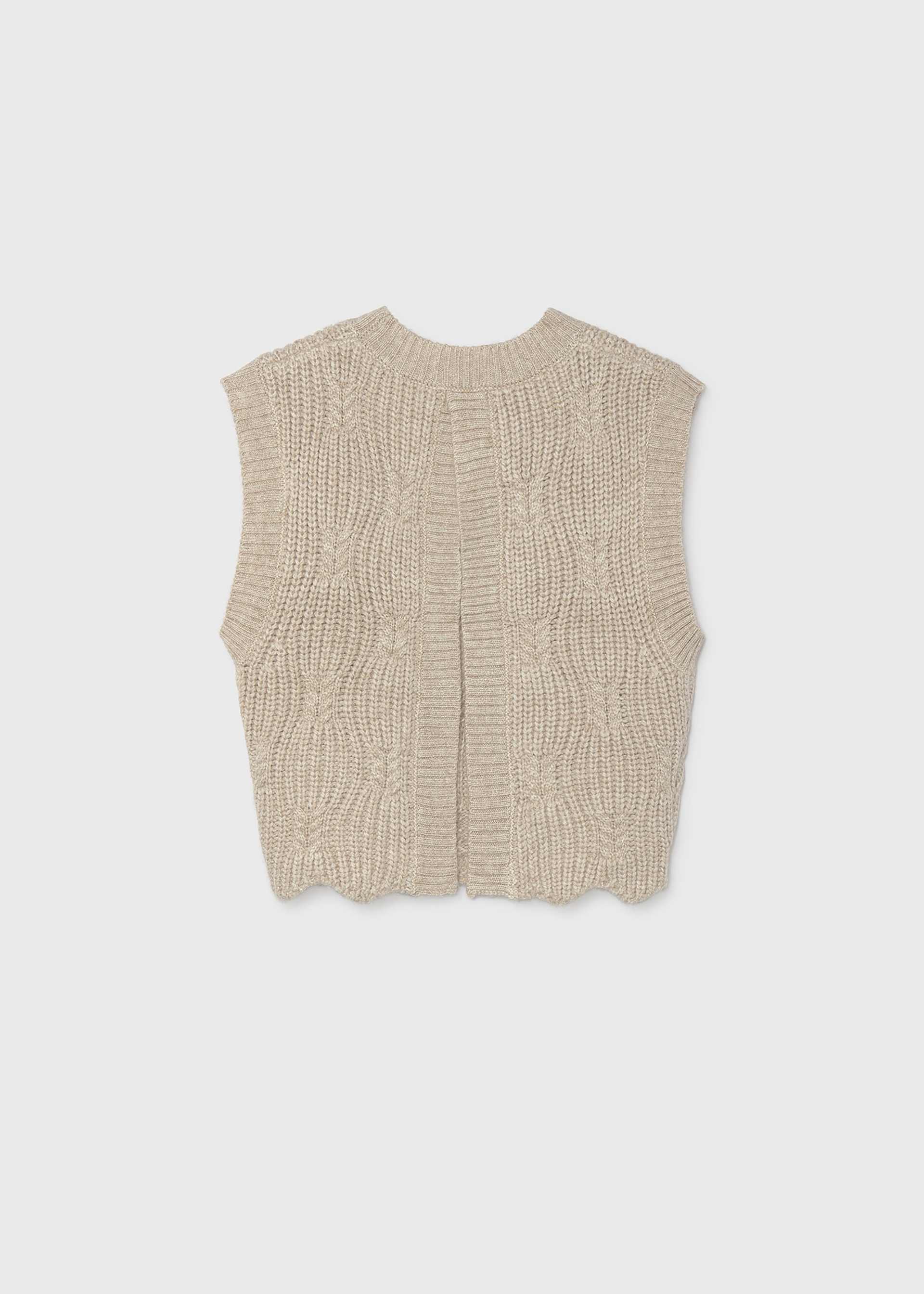 Girls' knitted waistcoat