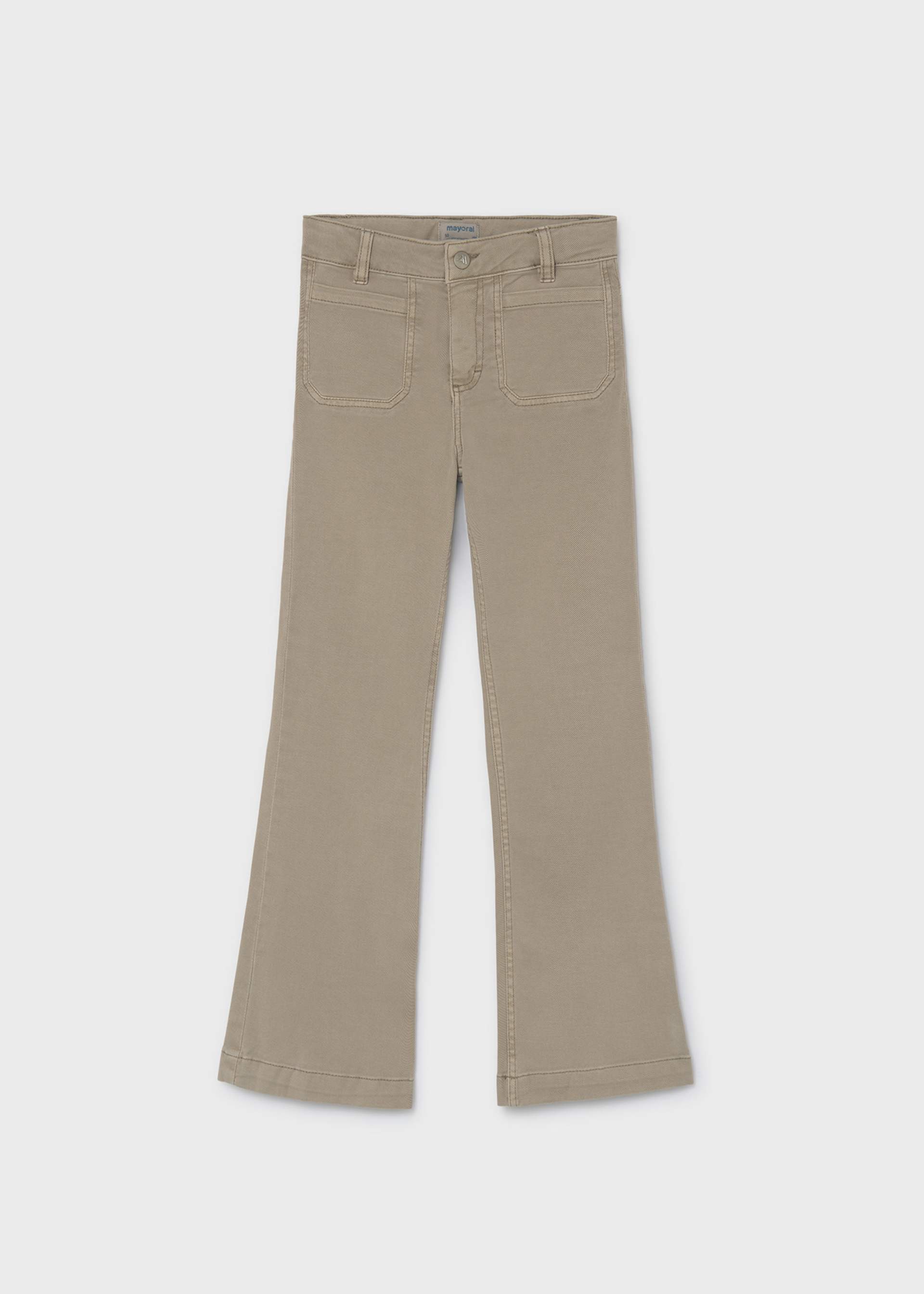 Twill-Hose flare Teenager Mädchen
