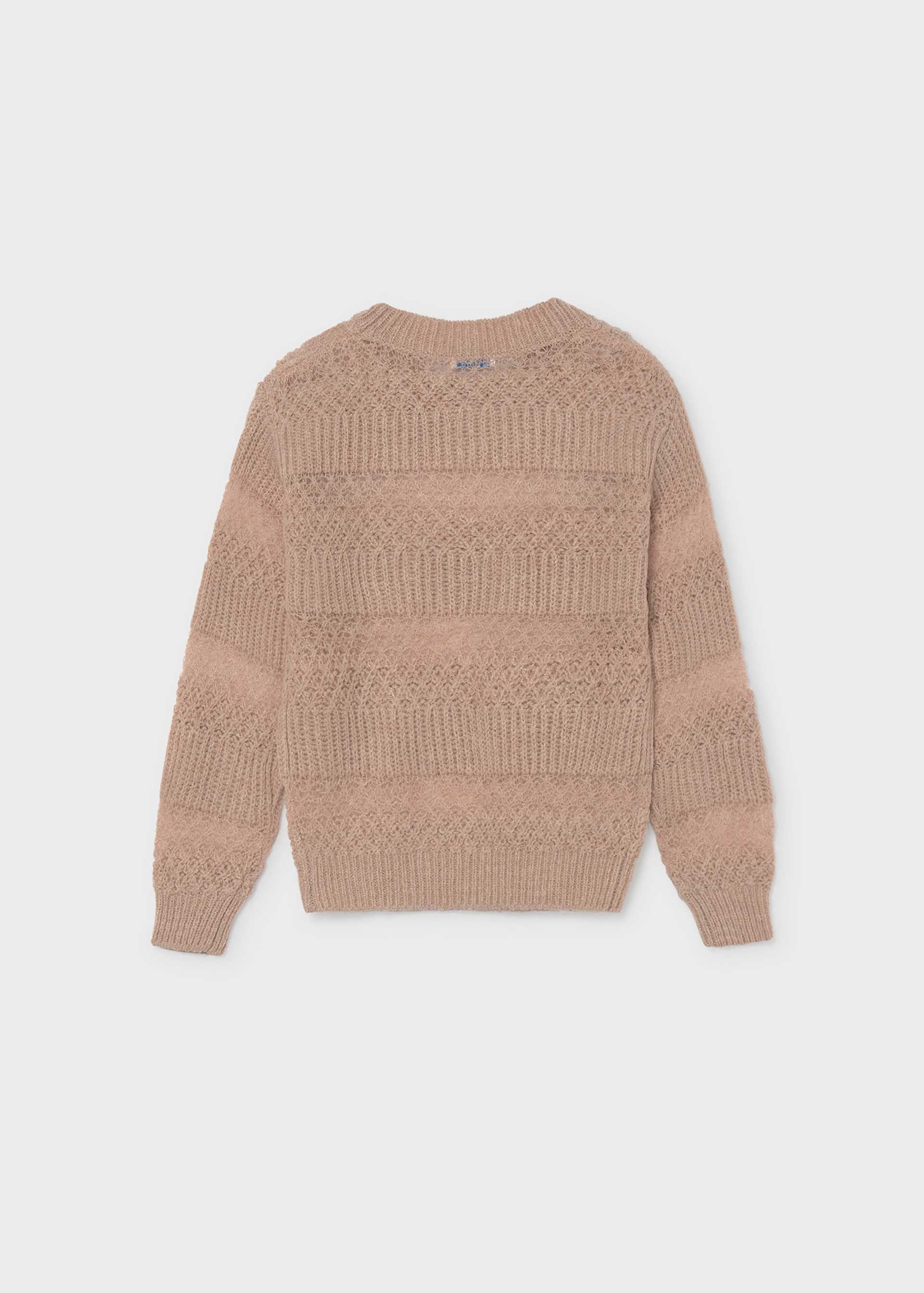 Sweter ażurowy dla dziewczynki