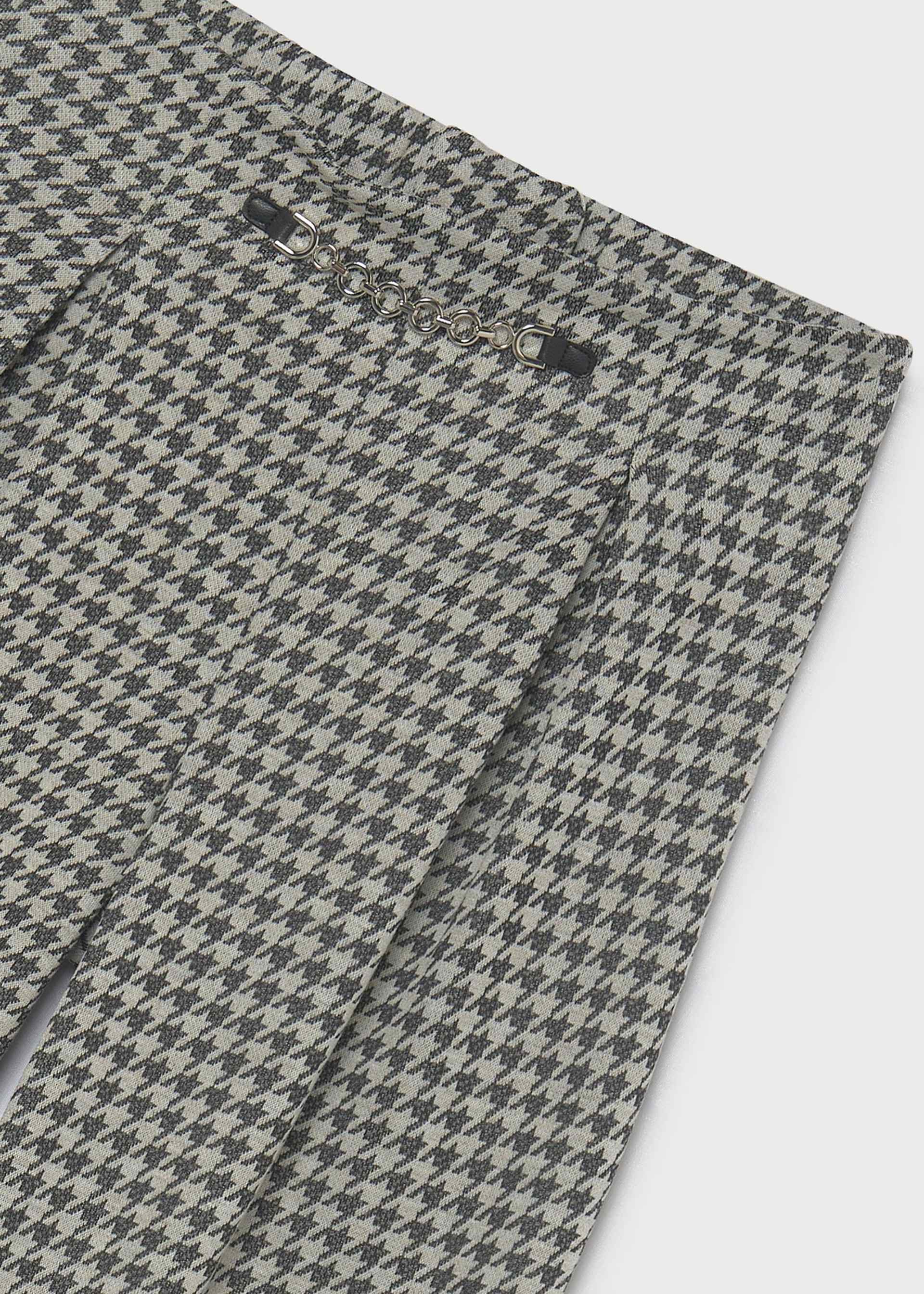 Pantalone lungo jacquard ragazza