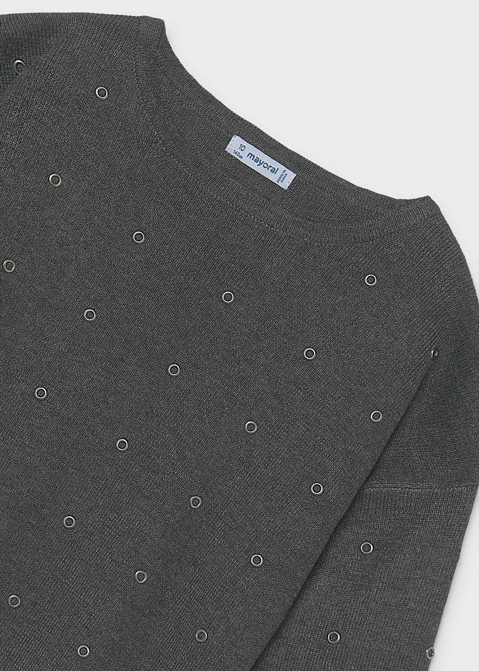 Sweter z ćwiekami dla dziewczynki
