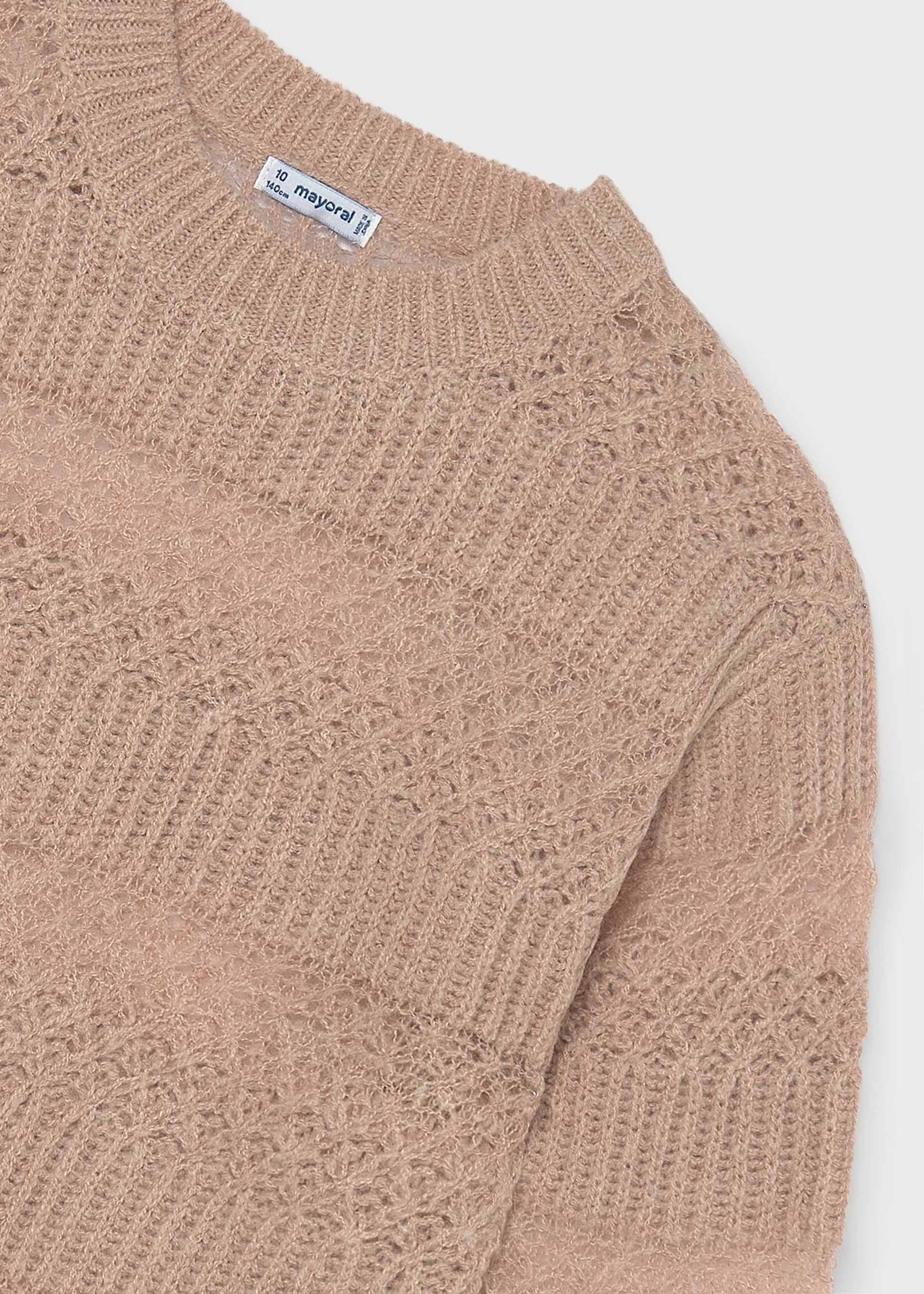 Sweter ażurowy dla dziewczynki