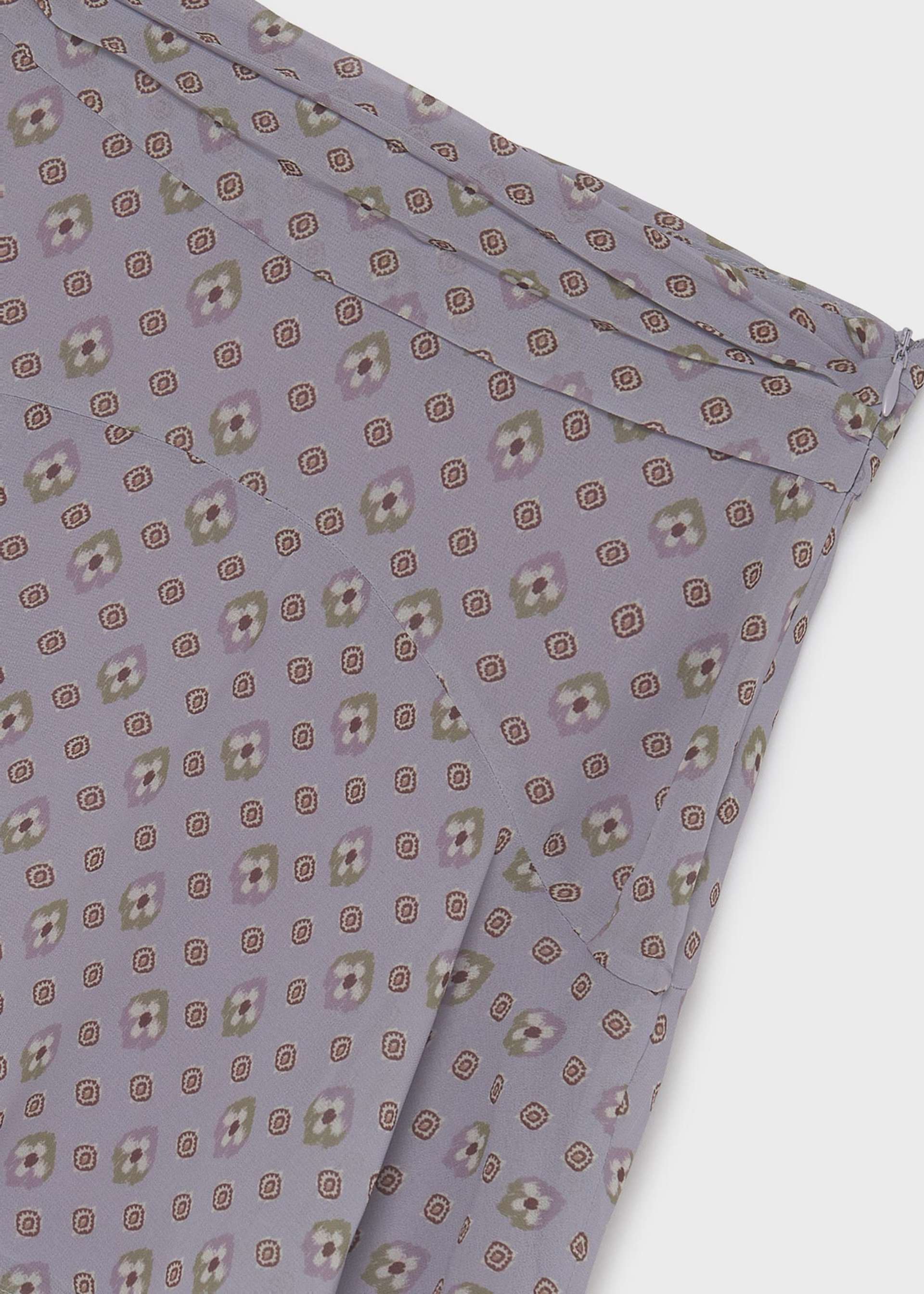 Falda gasa estampada chica
