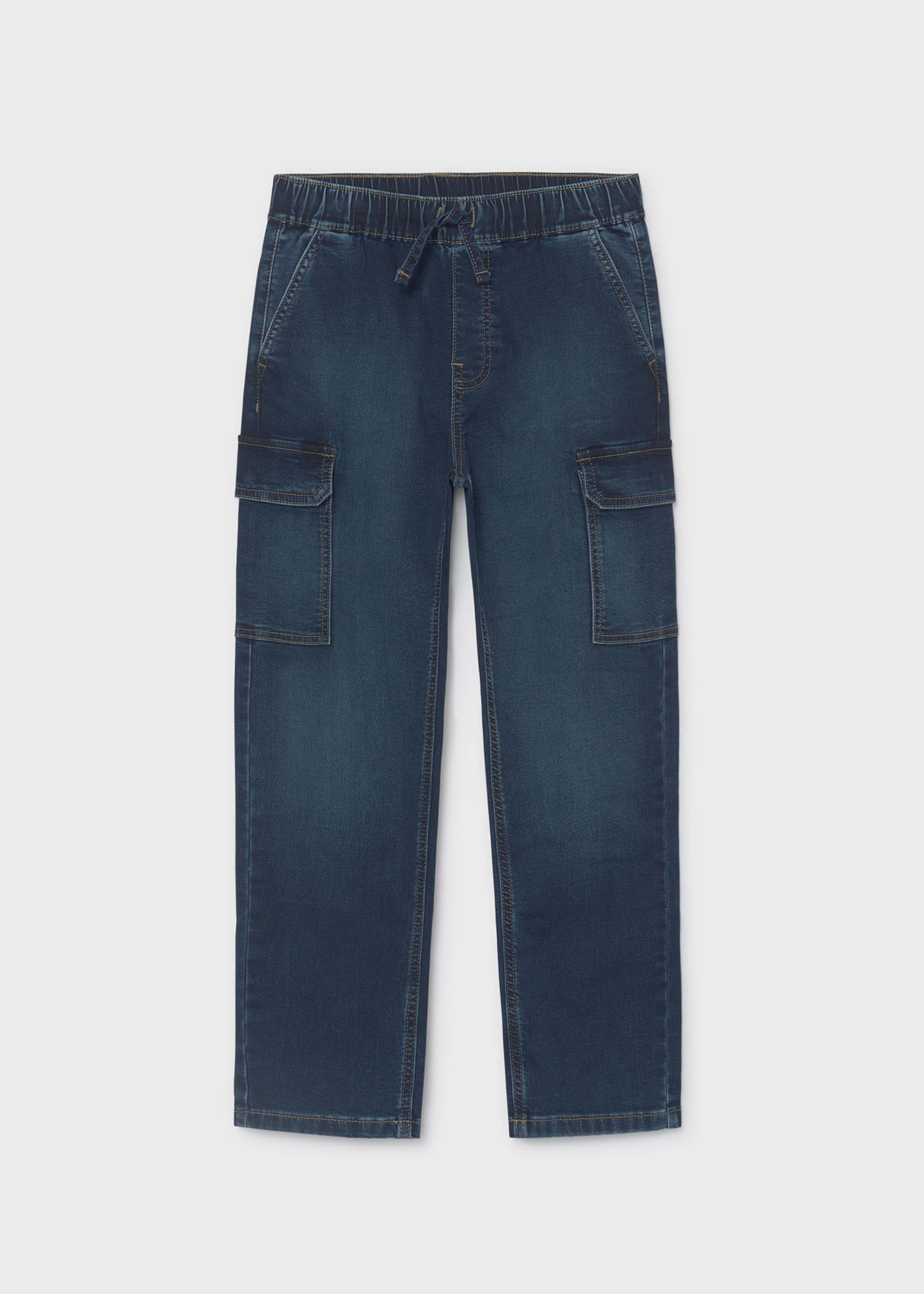 Pantalon jogger en denim garçon